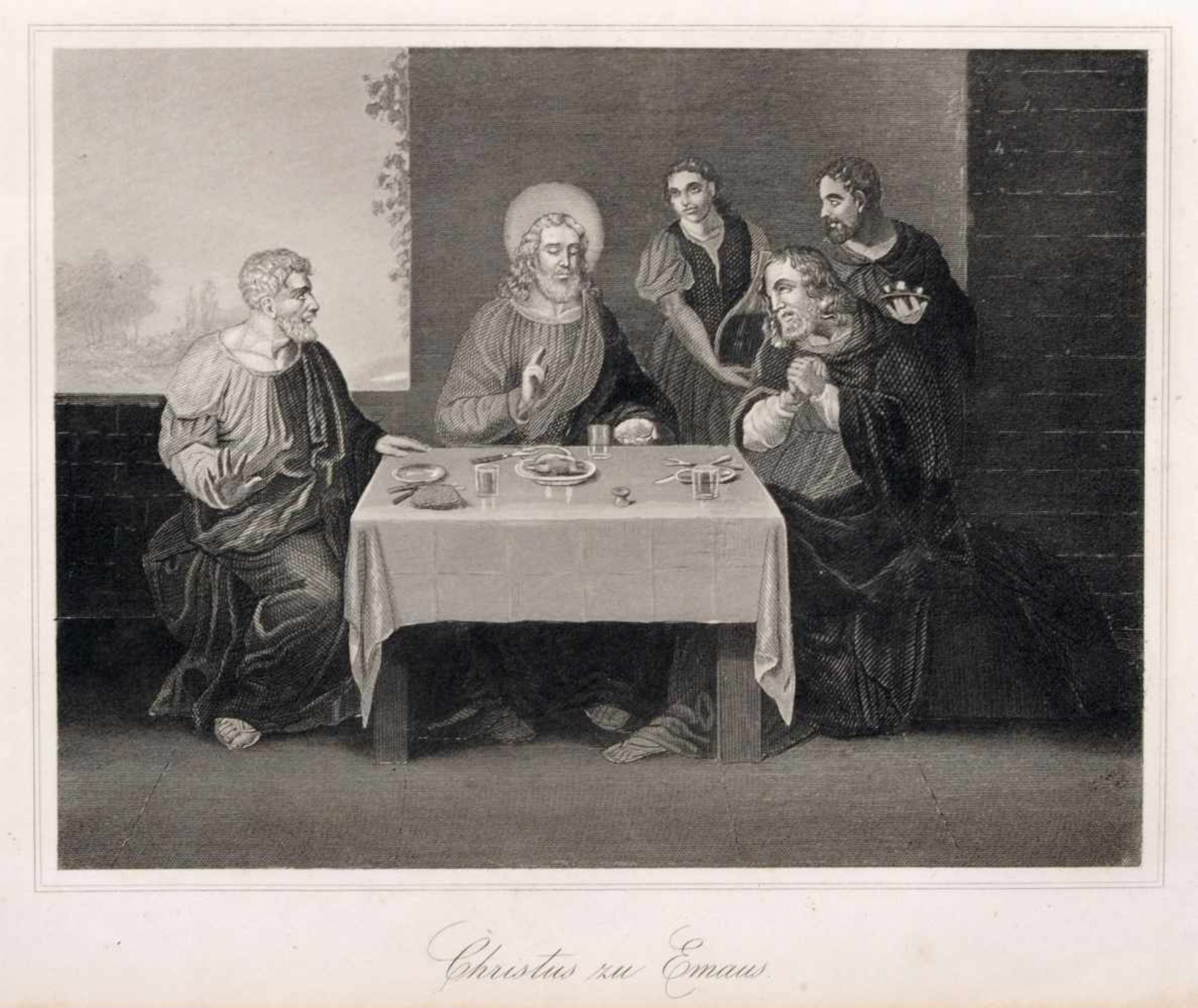 Friedrich Randel und andere, neun Blätter mit Szenen aus dem Alten und Neuen Testament. 1860. - Bild 9 aus 9