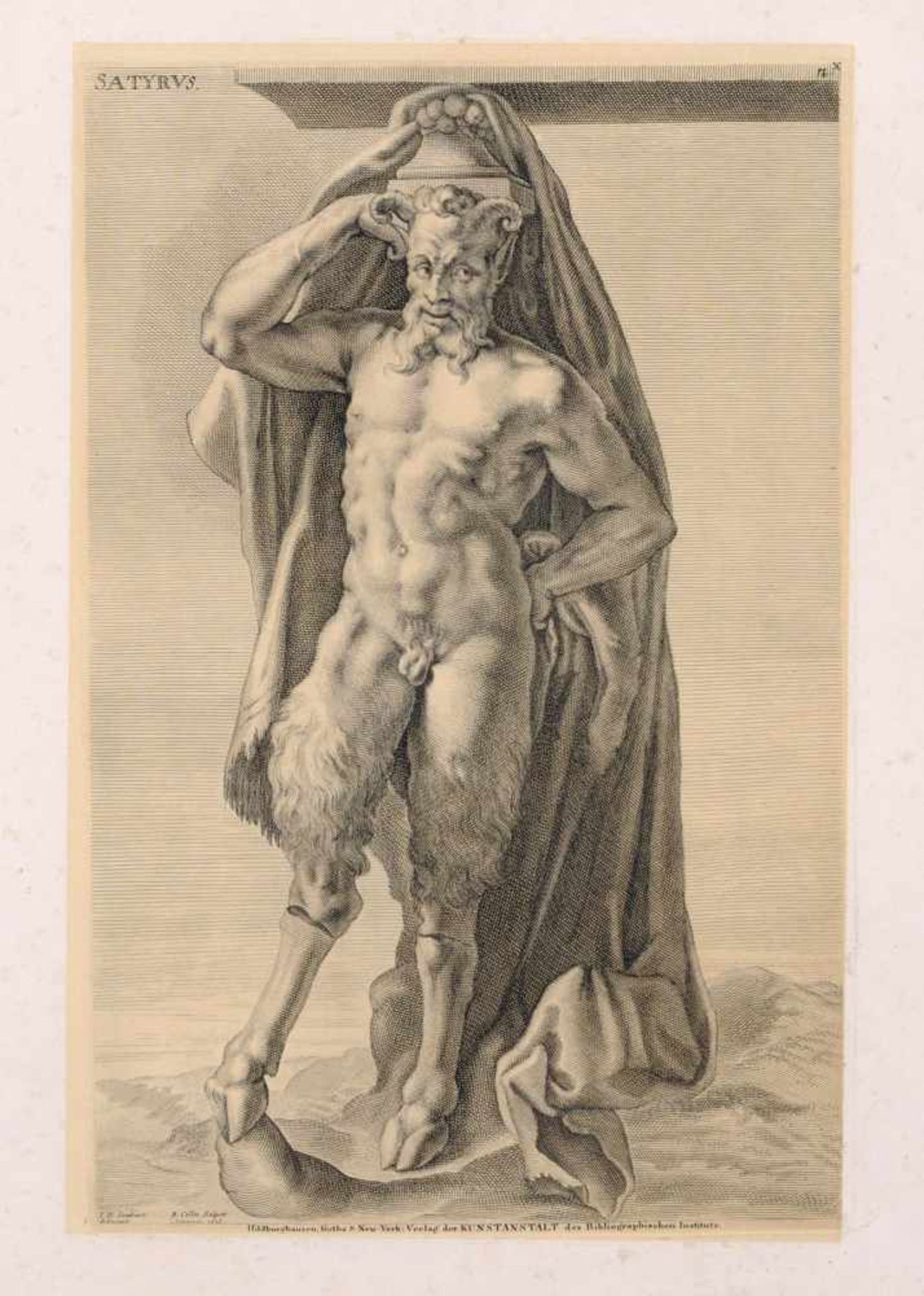 Richard Collin "Paetrus e. Aria"/ "Satyrus" / "Pan et Natura" nach Joachim von Sandrart. Mitte 17. - Bild 2 aus 3