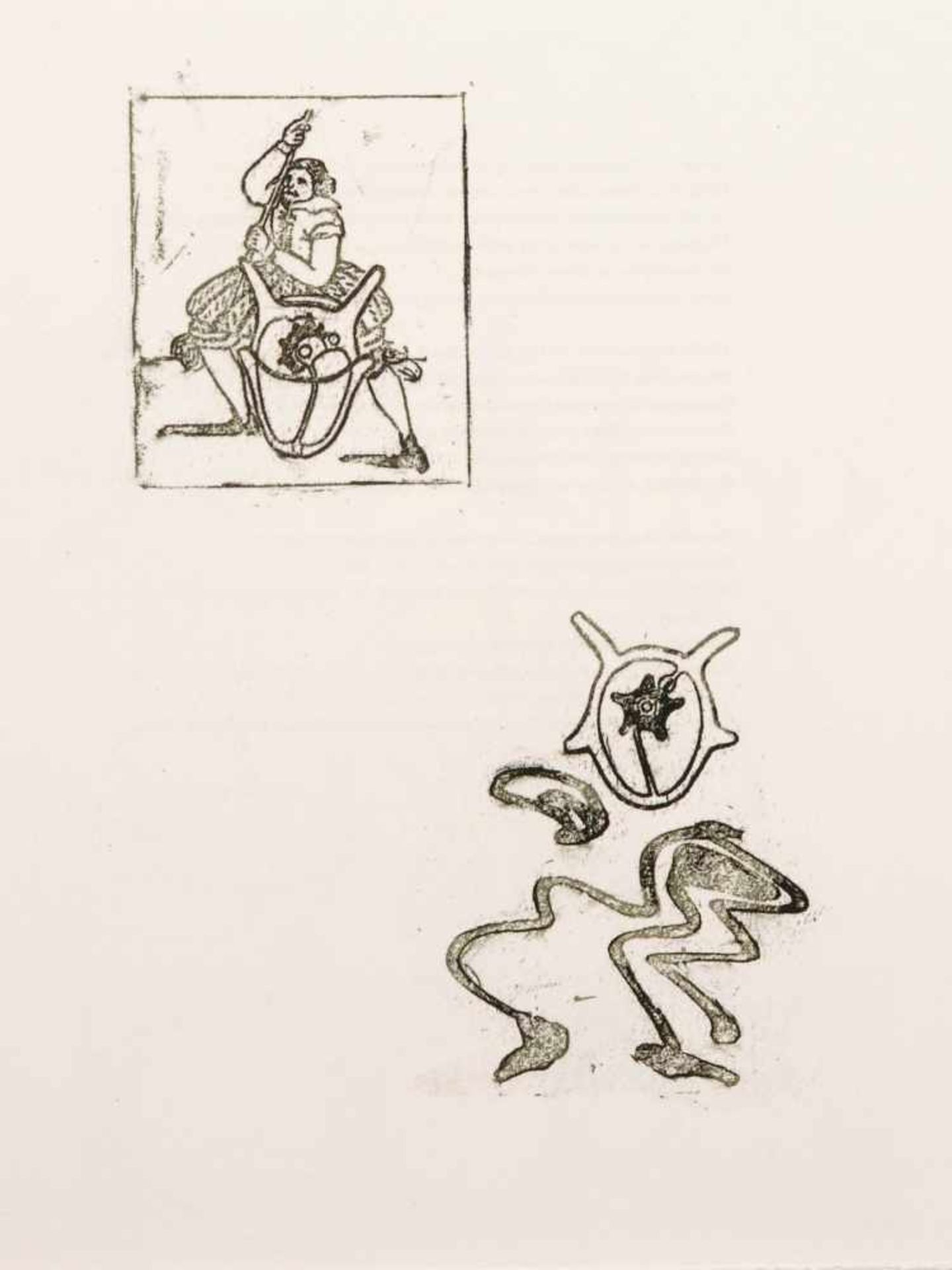 Max Ernst "Zu: Lewis Carrolls Wunderhorn". 1970. Farblithografien auf "Vélin d'Arches"- Bütten. - Bild 11 aus 13