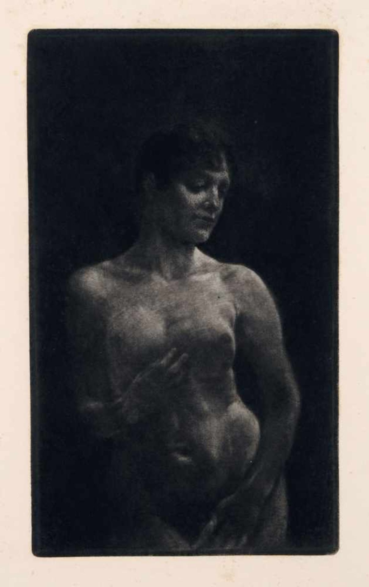 Max Klinger "Weiblicher Akt in Schabkunst". 1904. Schabaquatinta auf holländischem Bütten.