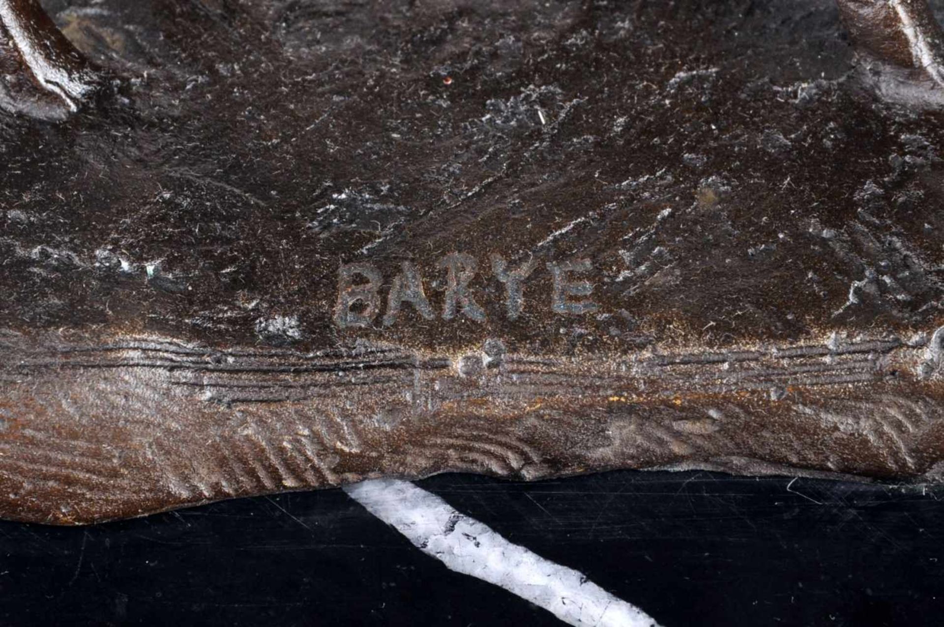 Alfred Barye, Sich annähernde Nilgauantilopen. 2. H. 19. Jh. Bronze, gegossen, braun patiniert. - Bild 3 aus 3