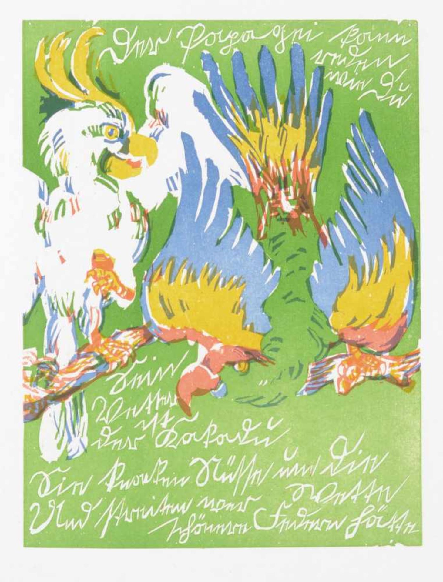 Otto Schubert "Bilderbuch für Thyll und Nele". 1920. Farbholzschnitte auf kräftigem Bütten. Mappe - Bild 12 aus 27