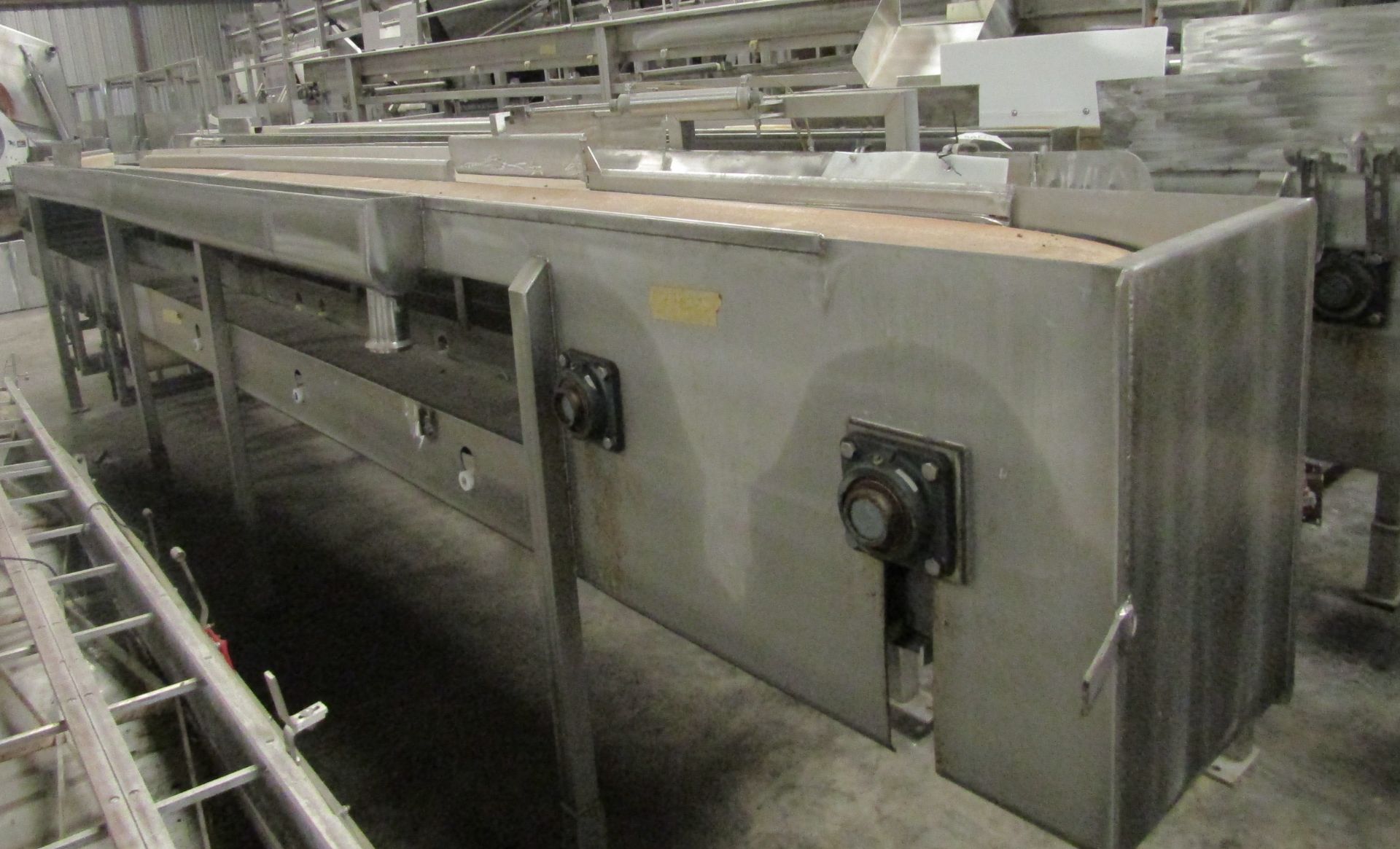 14" wide x 30' long Stainless steel merry-go-round conveyor - Image 3 of 3