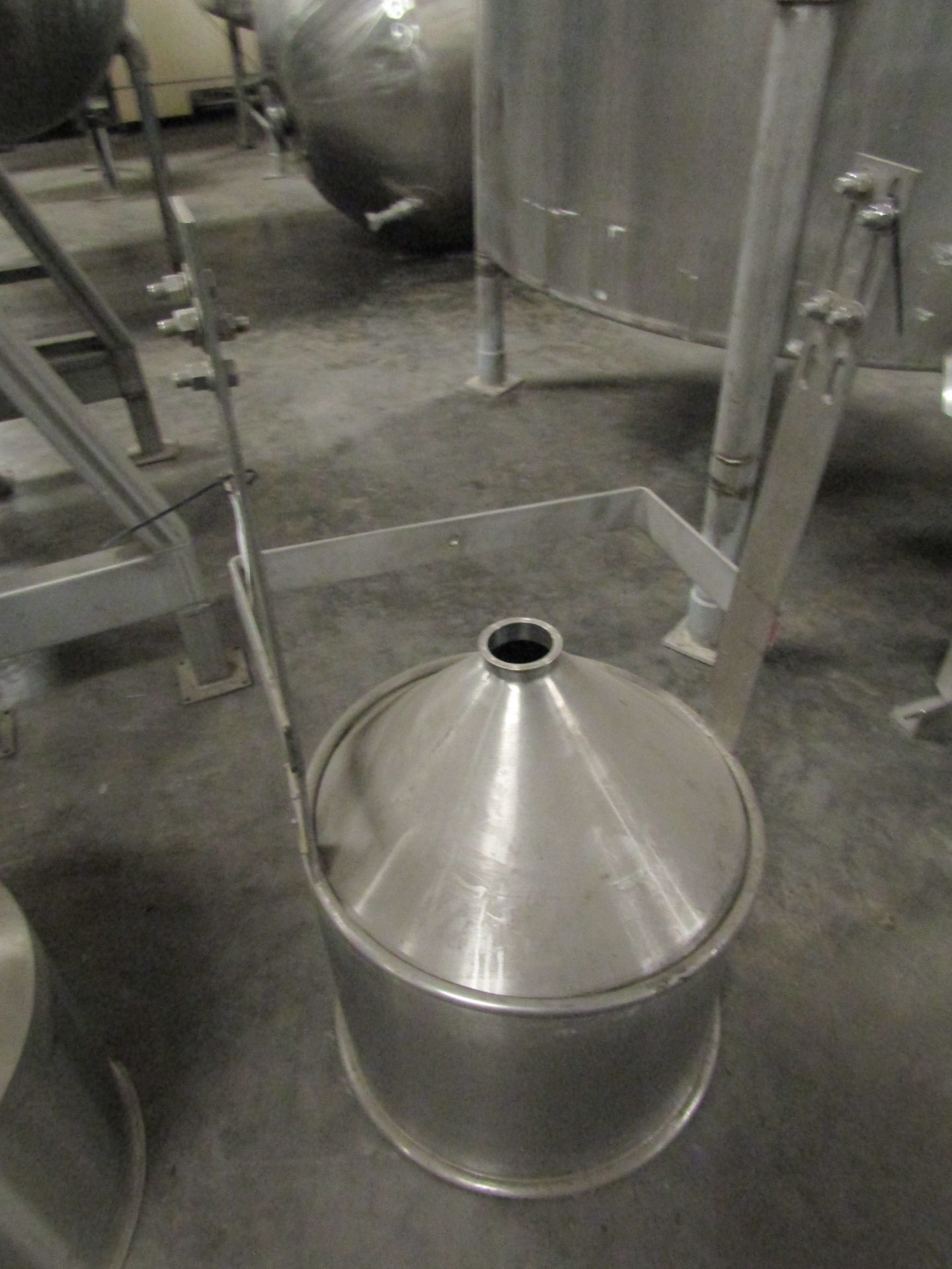 45 gallon Cryovac stainless steel feed tank