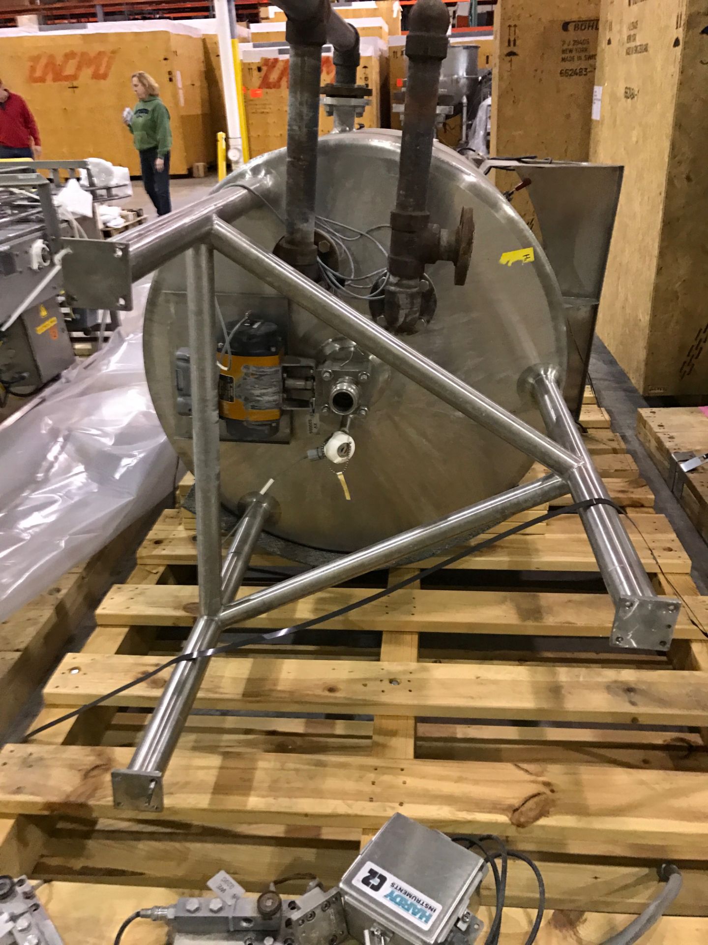 A & B Process Jacketed Kettle 100 Gallon National Board # 729 S/N 0800420302 - Bild 8 aus 9