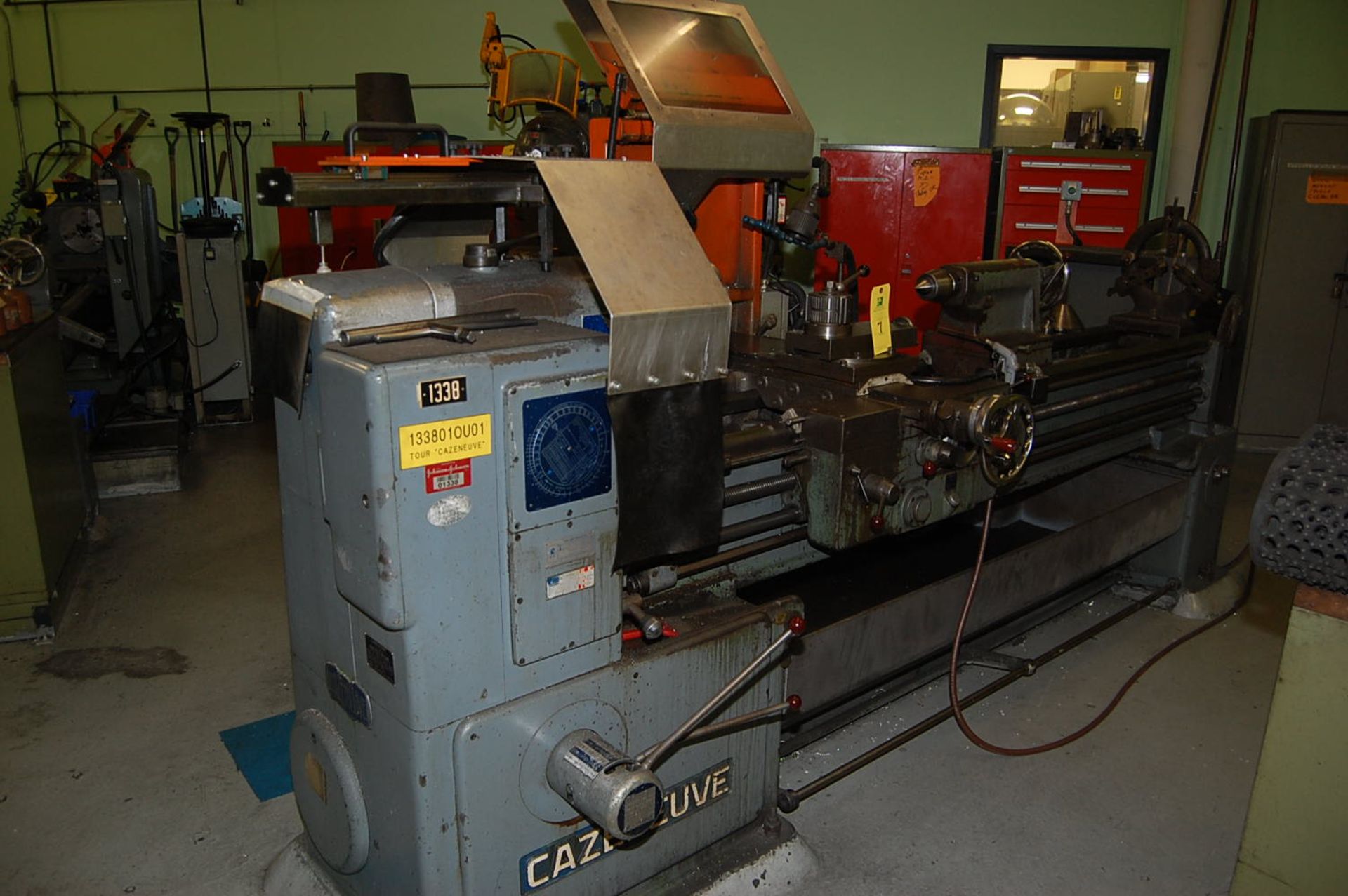 Cazeneuve Geared Head Engine Lathe, 20 in. Swing x 72 in. Centers, (18) Speeds, 25-2000 RPM, - Image 2 of 3