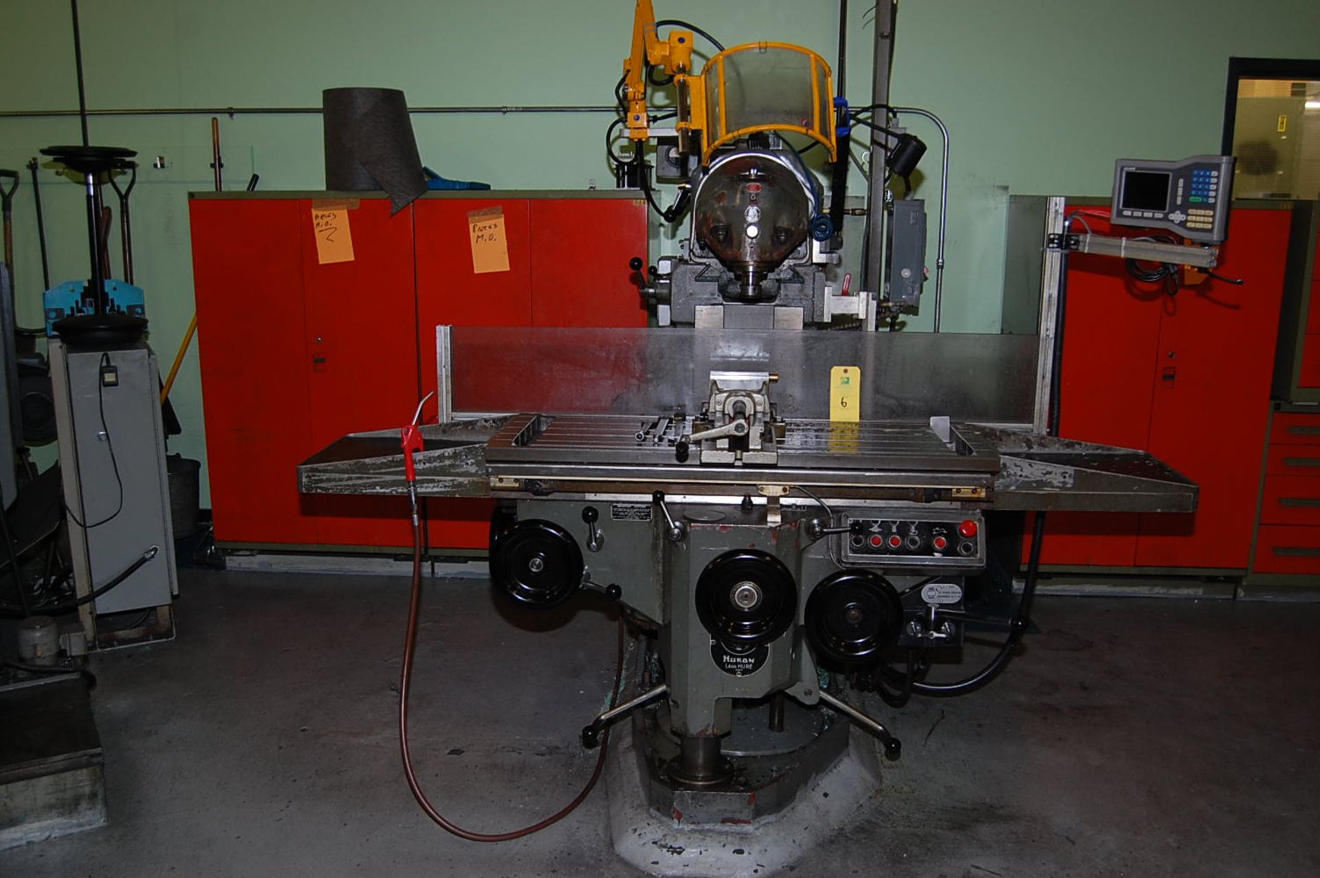 Huron/Leon Hure Type KU3 Horizontal Milling Machine, 18 in. x 48 in. T-Slot Table, Huron Vertical - Image 3 of 3