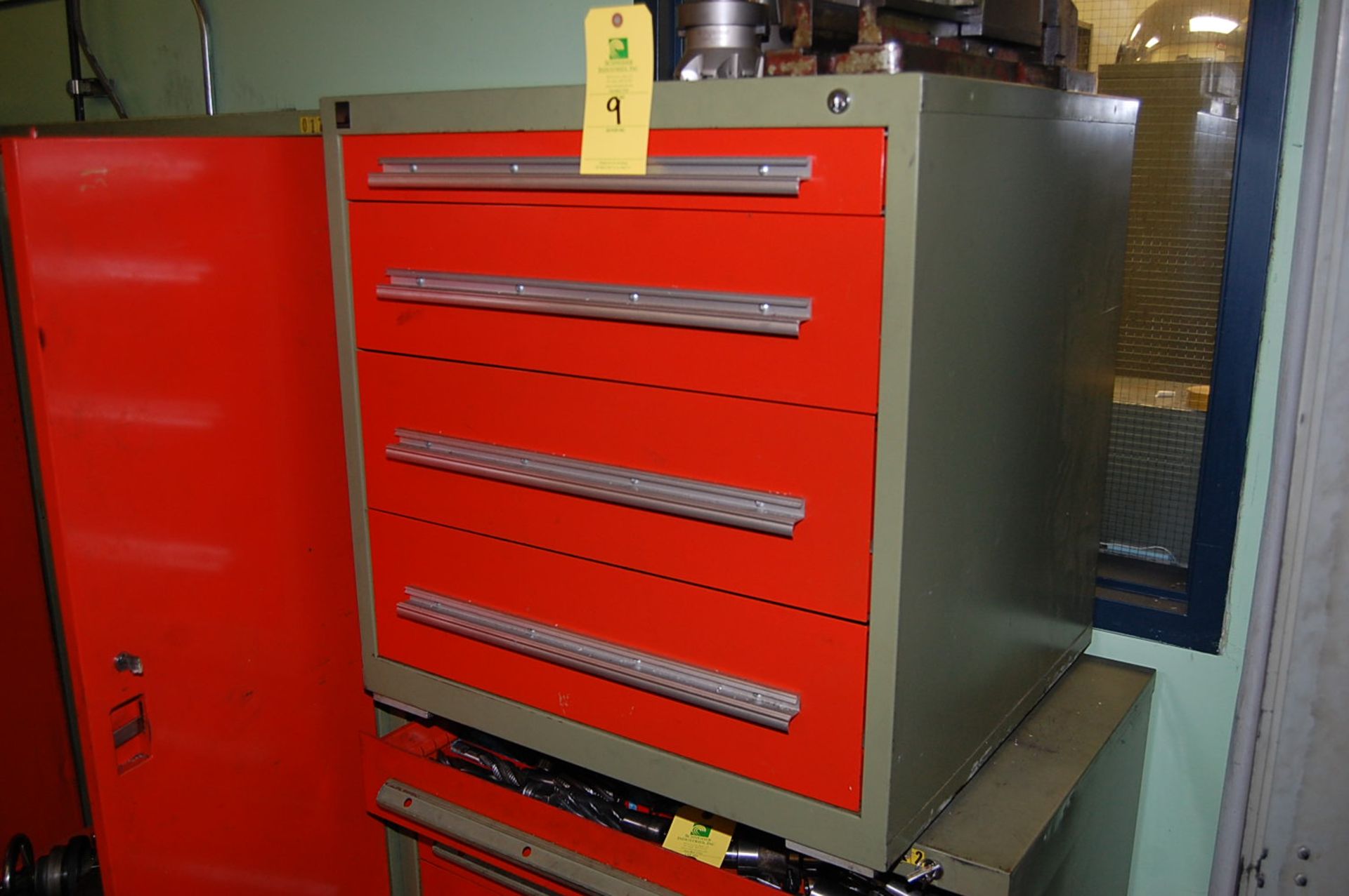 Rousseau 4-Drawer/Roller Drawer Tool Cabinet, Includes Contents - Assorted Kenmetal and Niagara