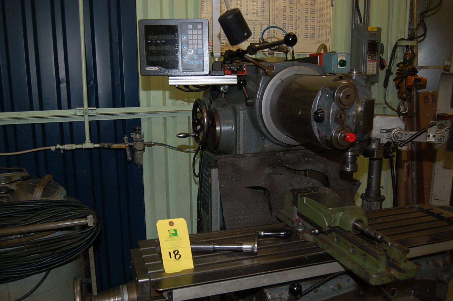 Schaublin Type 53/Serial #168023 Universal Milling Machine, (18) Spindle Speeds, 38-1510 RPM, 44 in. - Image 2 of 3