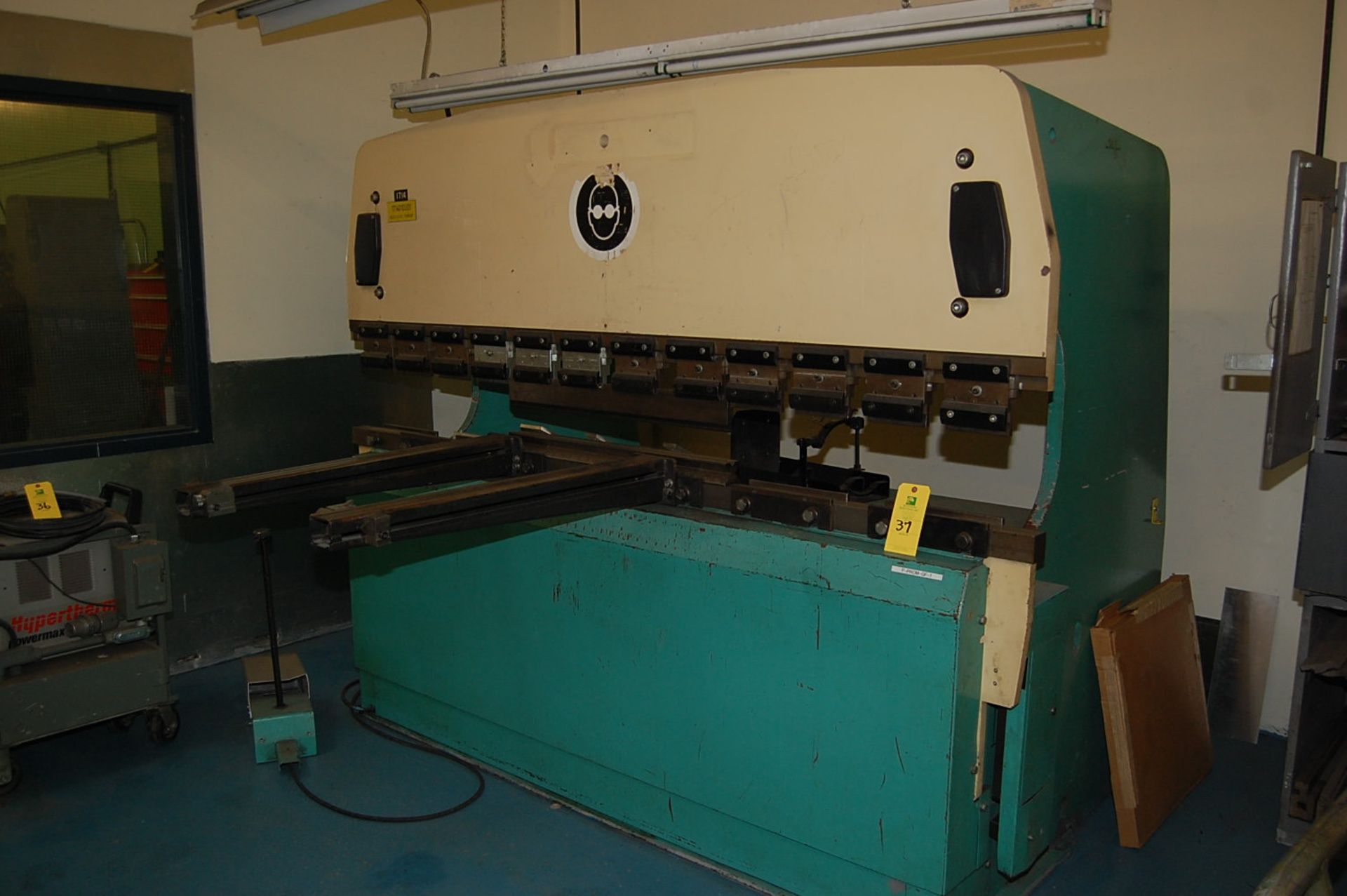 Promecam Model #IT2-80-25 Press Brake Rated 119 Ton Capacity, 8 ft. Bed, Approx. 10 in. Stroke,