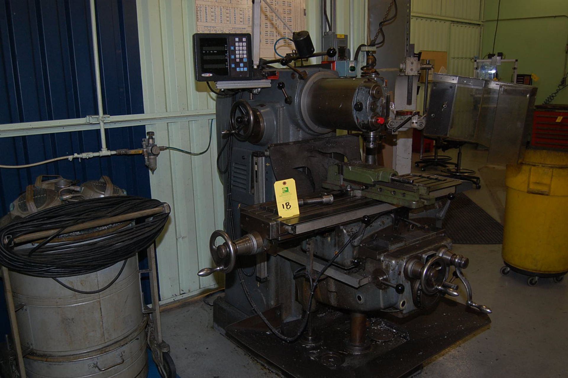 Schaublin Type 53/Serial #168023 Universal Milling Machine, (18) Spindle Speeds, 38-1510 RPM, 44 in.