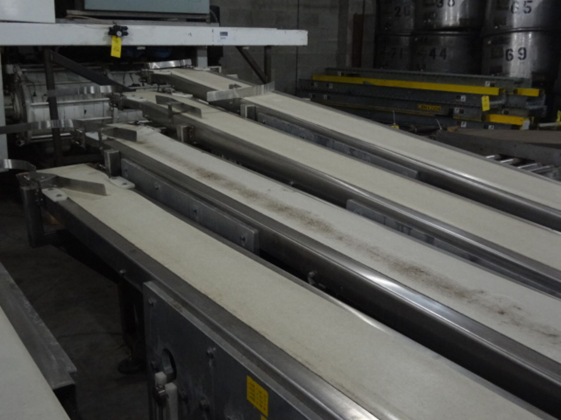 Adjustable 4 Lane 8 in. x 147 in. Long Conveyor, LOCATED IN OTTAWA, OH. LOADING FEE $250 - Image 2 of 2