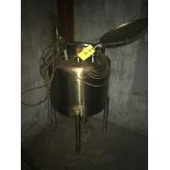 75 Gal. SS Vertical Hold Tank, 30 in. Diameter x 24 in. Deep