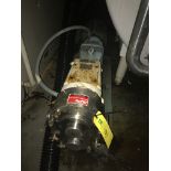 Waukesha Model 220 Pump, 4 in. x 4 in., SN 158980, with 15 HP- 1750 RPM- 230/460 Volt Motor