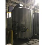 DCI 2500 Gal. CIP Tanks, 8 ft. Diameter x 8 ft. Deep, SN 79B-24701-1 and 79B-2470-2, Dome Top,