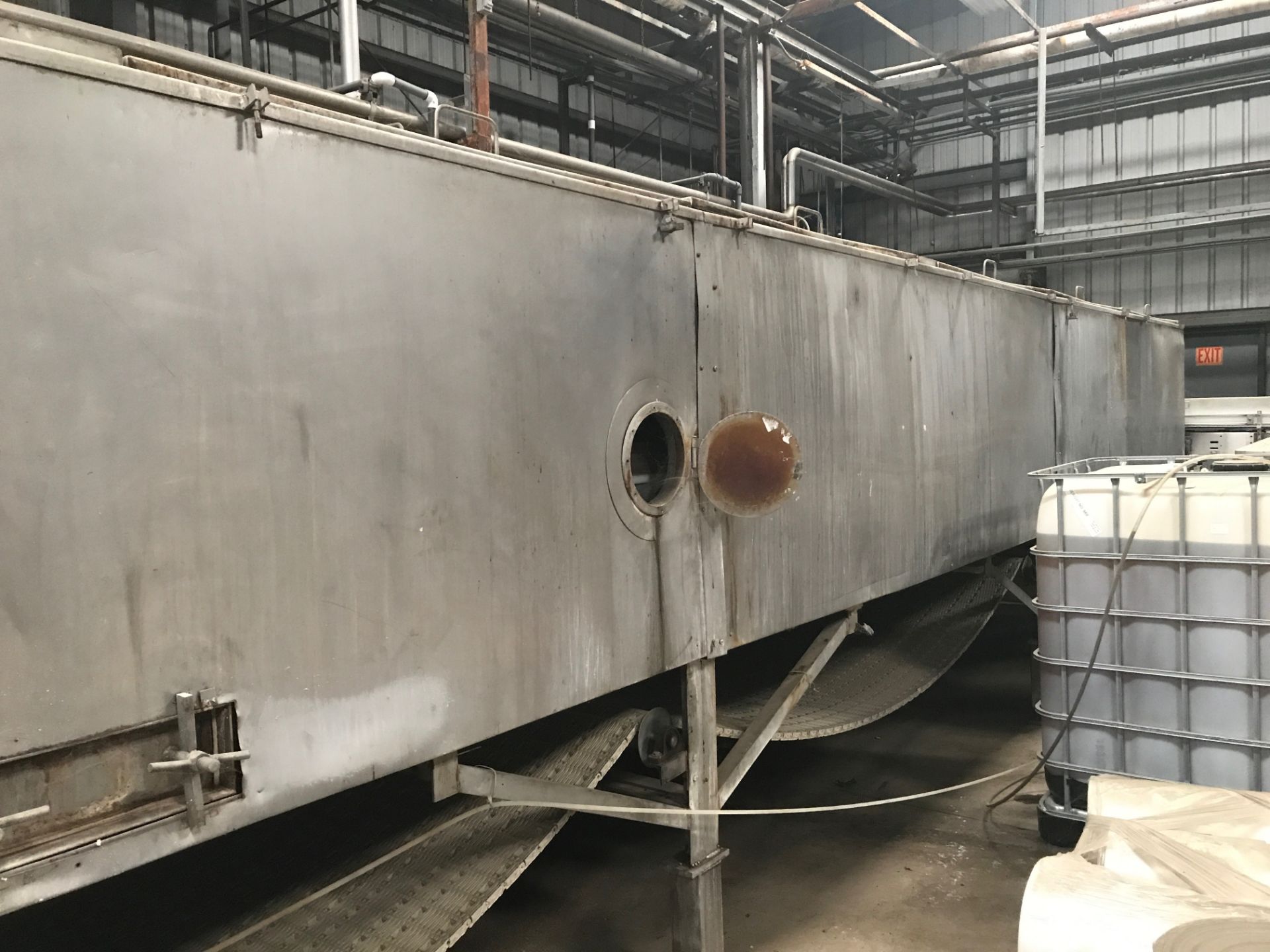 8 ft. Wide x 105 ft. Long Pasteurizer/Cooling Tunnel, SS with Intralox Belt, with (5) Heat Zones, - Image 2 of 6