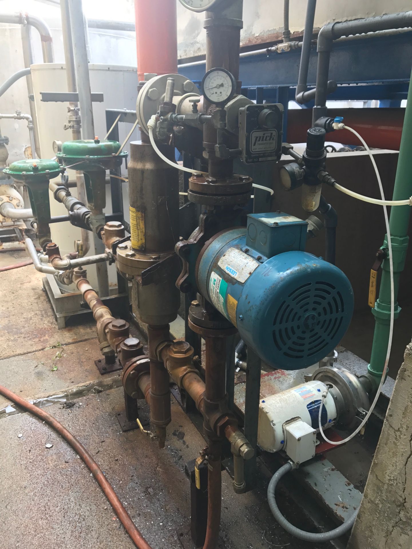 Pick Heater and Centrifugal Pump, (2) Steam Valve and Booster Pump - Image 2 of 9