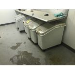 (6) Portable Rubbermaid Ingredient Tubs