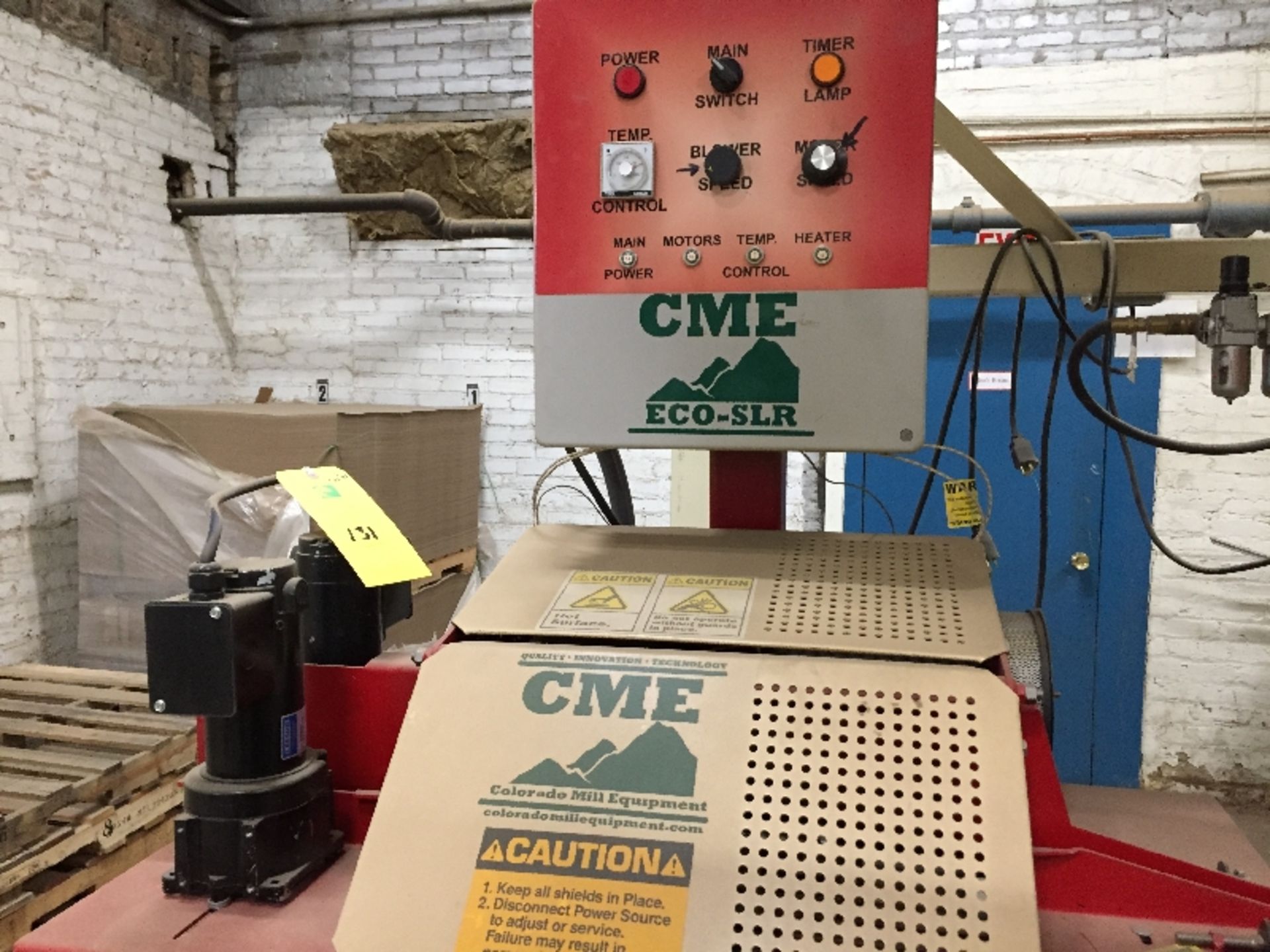 CME Hot Air Sealer W/ Conveyor-SLR NEW 2014. (replacement new cost is $15K) __$TBD__rigging and