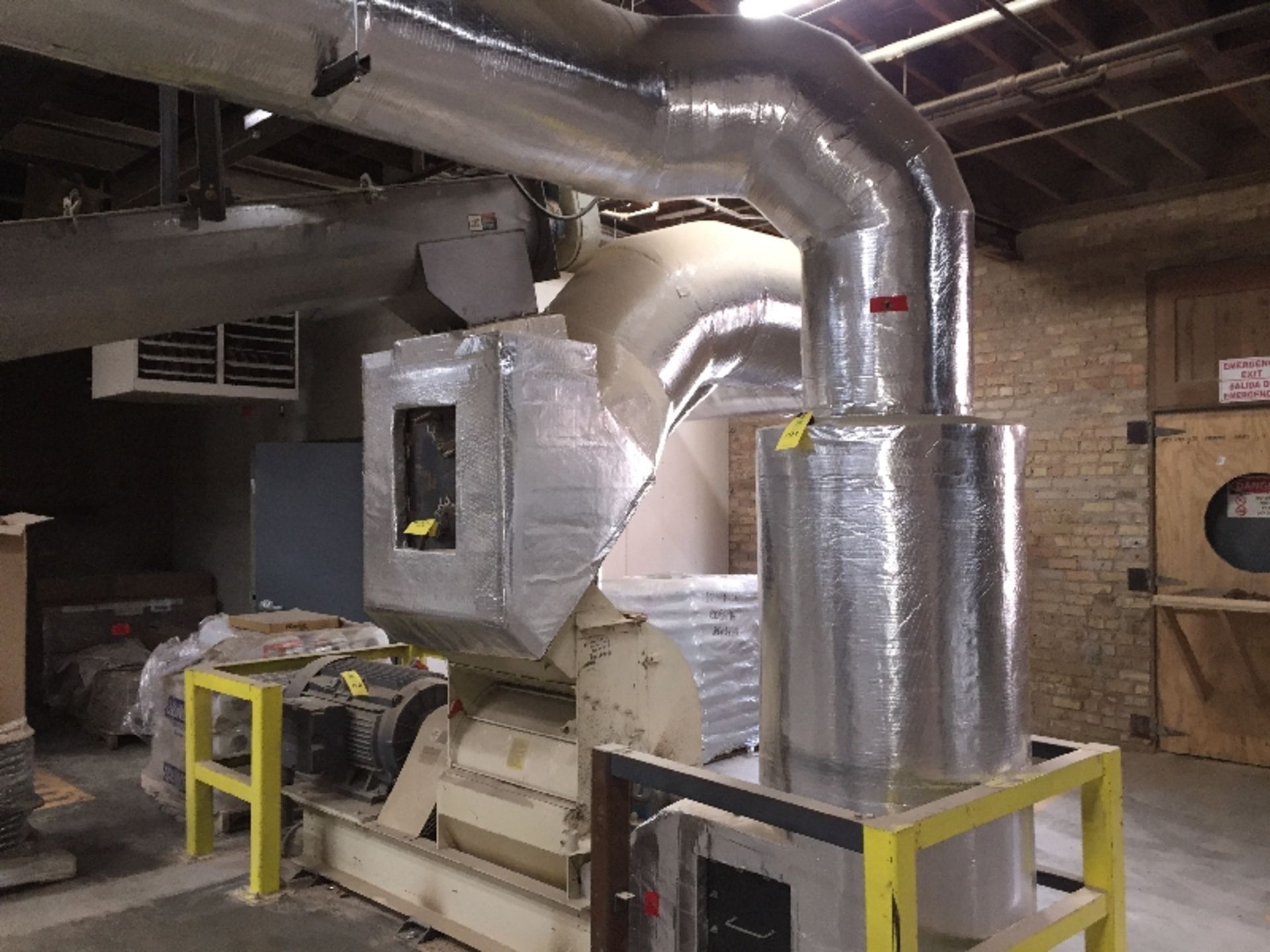 IEC drying system w/ boyuance column, (IEC Model #: AFD-3.5-6000) burner & tubing, incl ductwork 3.5