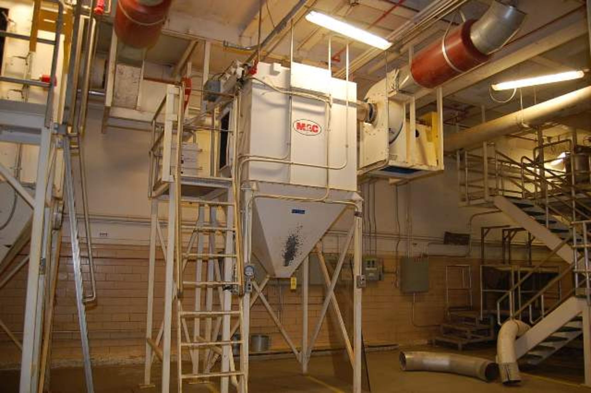 Mac Dust Collector w/Blower, Platform/Structure, 230/460 Volt