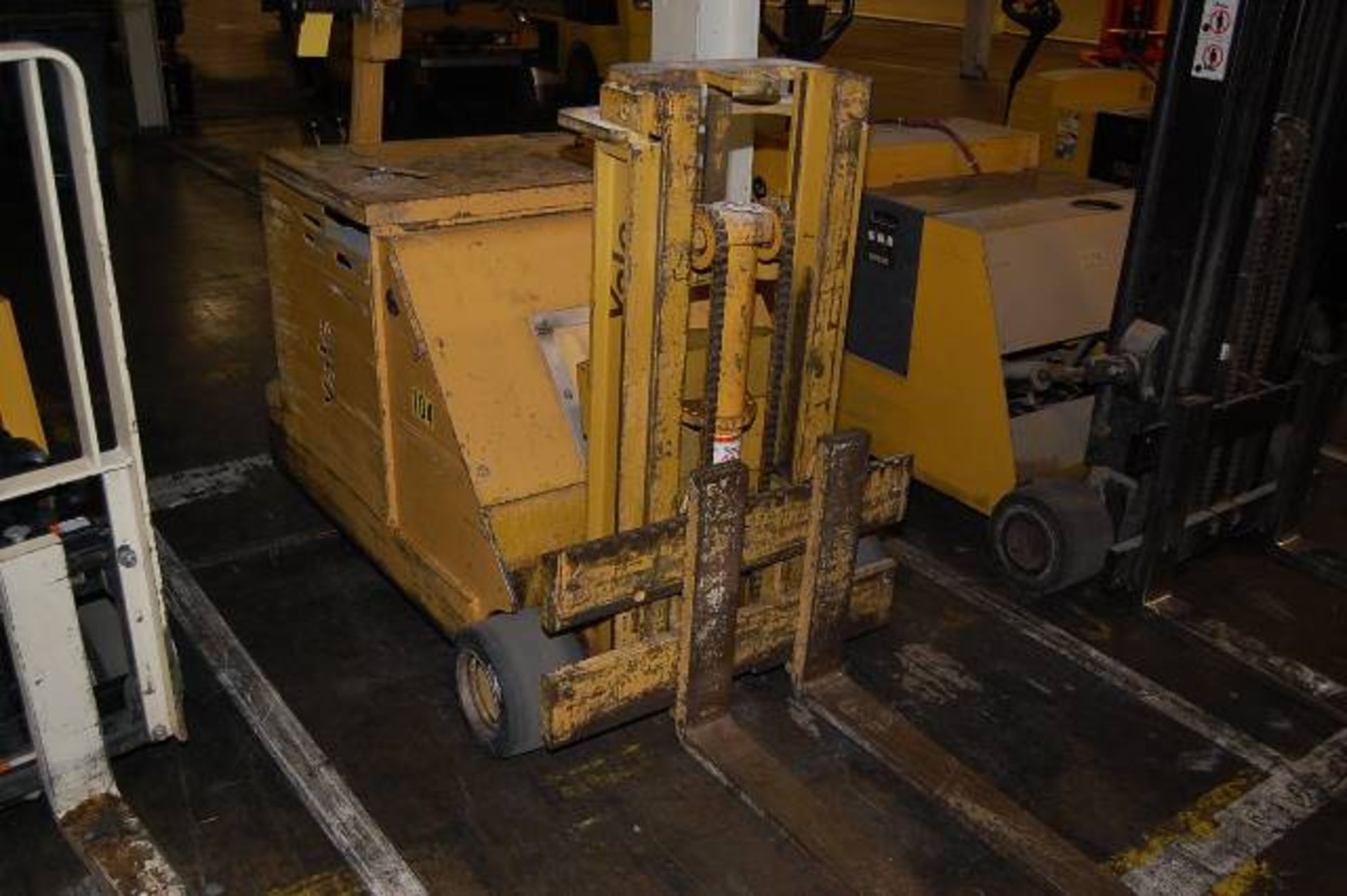 Yale Model #MC030C4S048 Electric Walk Behind Stacker Fork Lift, 24 Volt, Short Mast, SN N386370/ID - Image 2 of 2