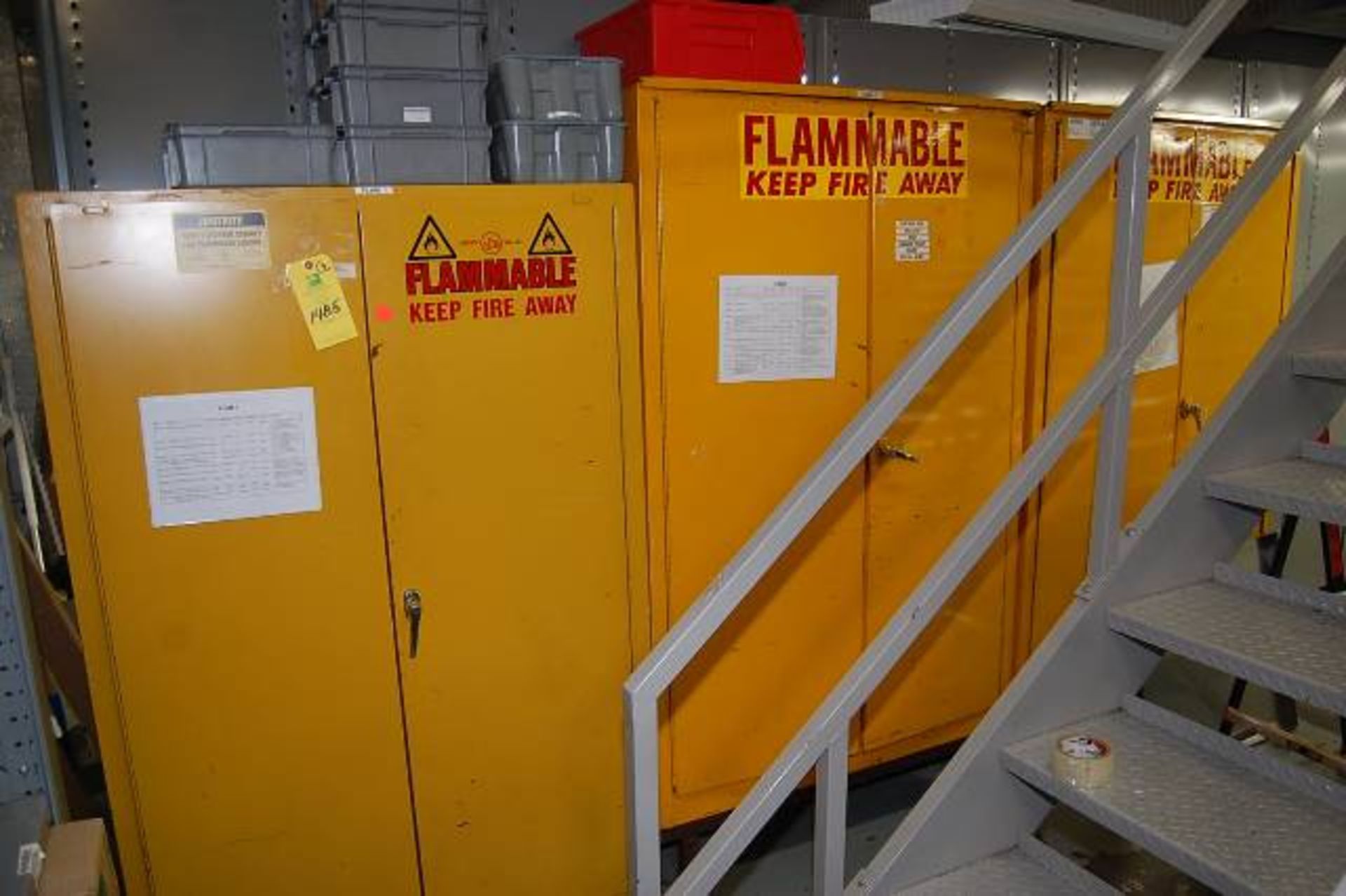 (3) Flammable Liquid Storage Cabinets