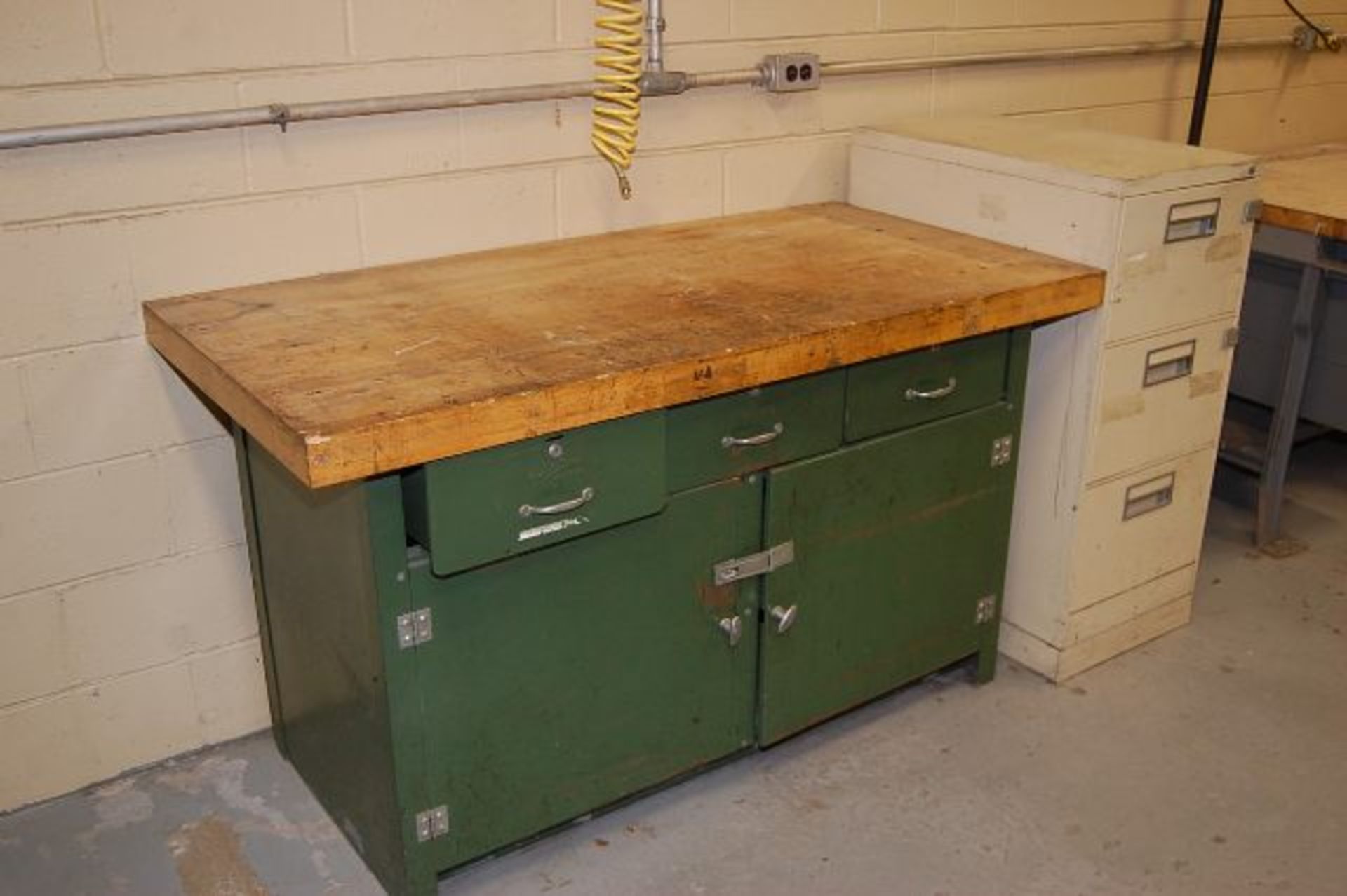 Shop Support Items - Assorted, (13) Work Tables, (3) Hallowell Locker Units, (10) File Cabinets - Image 4 of 4