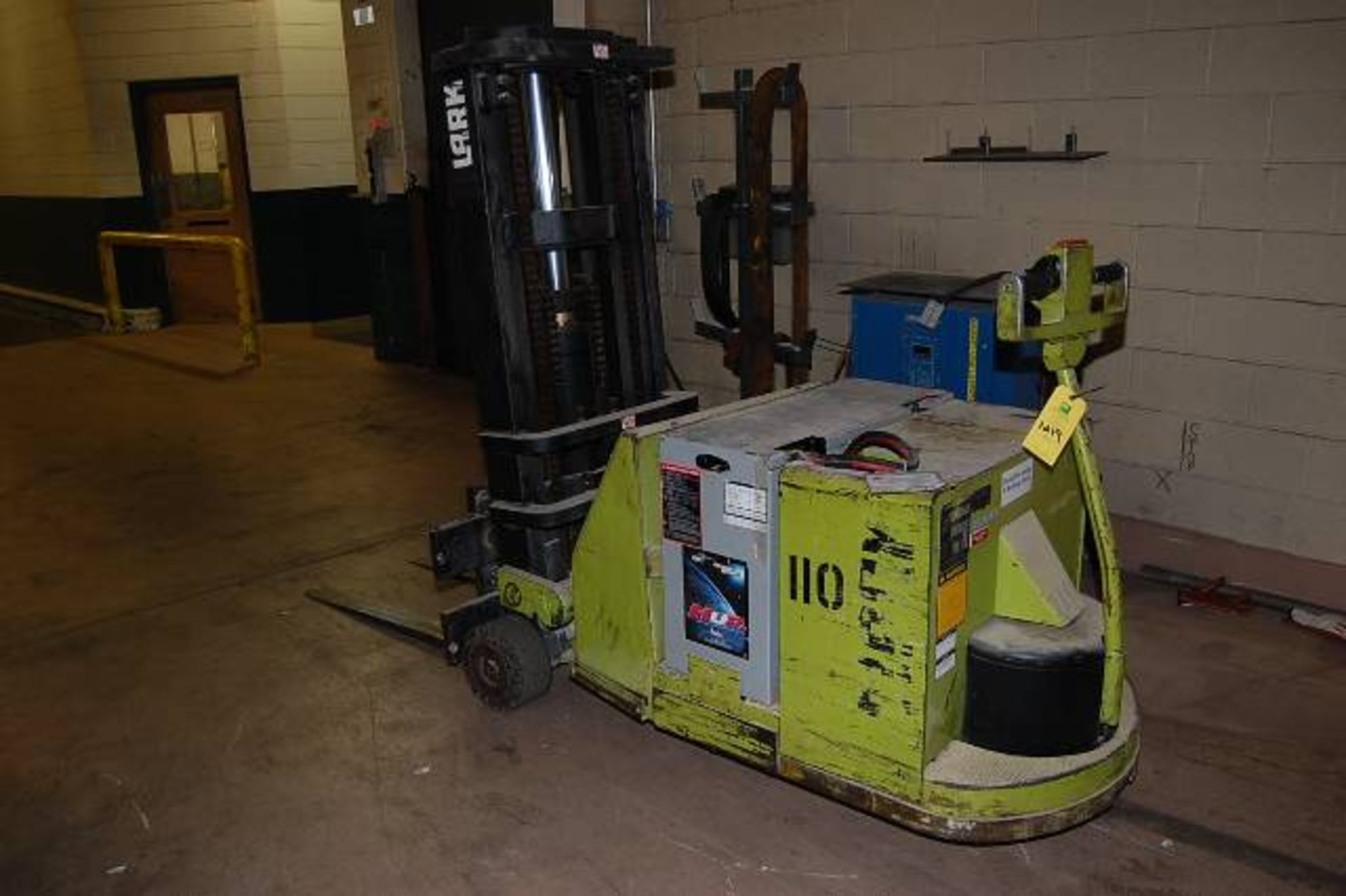 Clark Model #ST30B Walkie Stacker Powerworker Electrric Fork Lift, 24 Volt, Rated 3000 lb. Capacity,