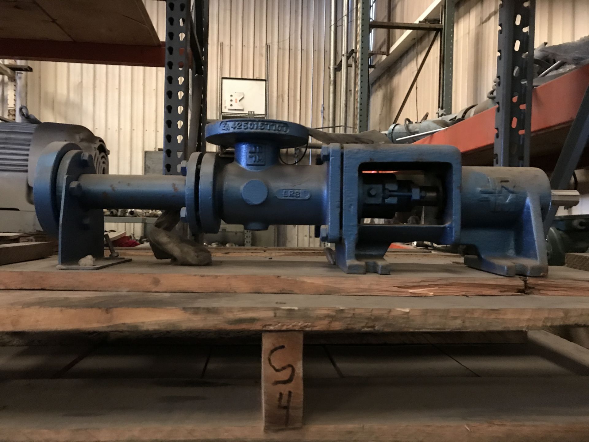 Moyno progressing cavity pump, model A2ASSQAAA, serial number AM13693 ZE, 1 1/2 in. flanged inlet, 1