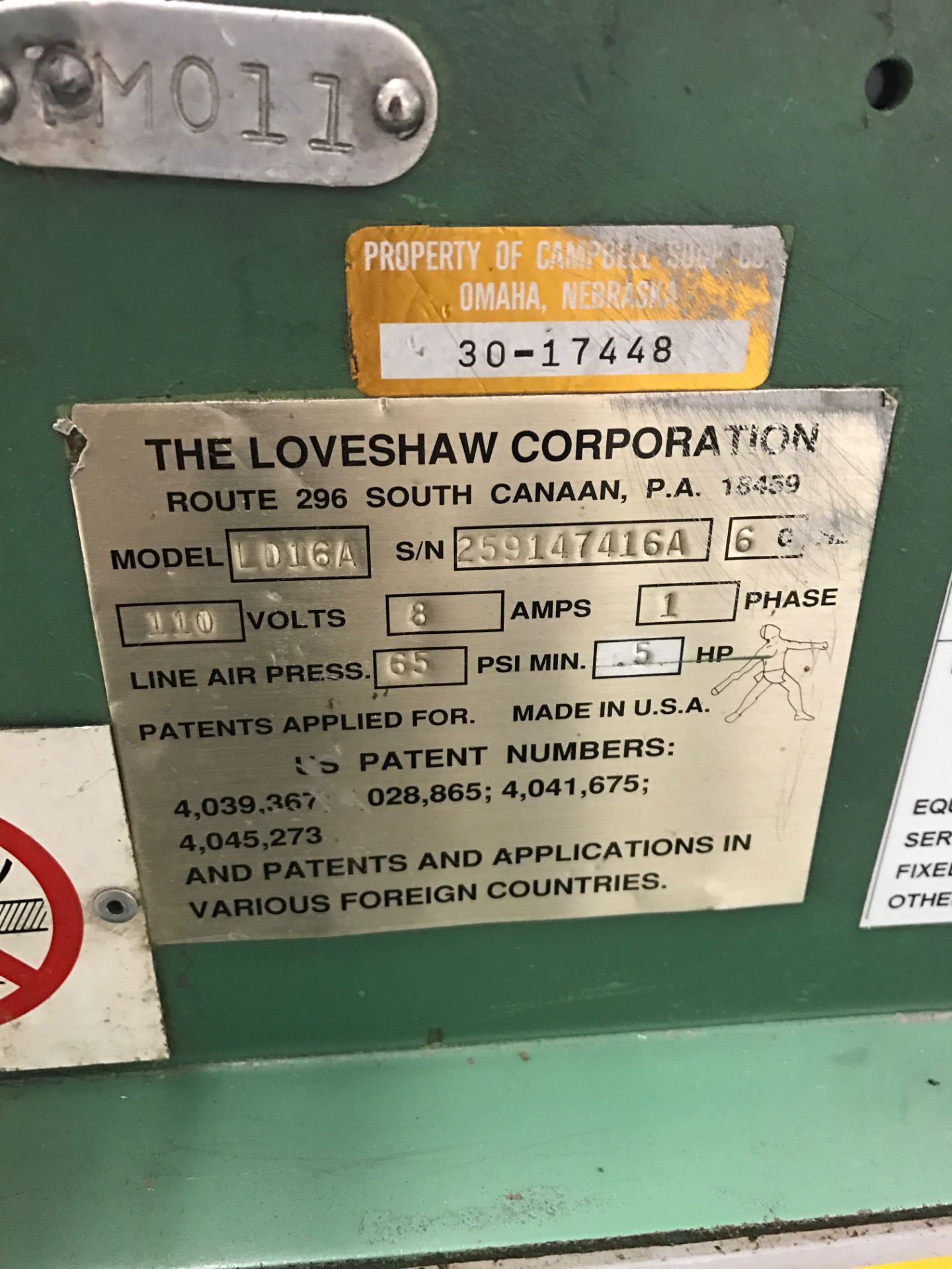 Loveshaw Casetaper Model LD16A S/N 259147416A, LOCATED IN TOLEDO, OH, LOADING FEE $200 - Image 4 of 4