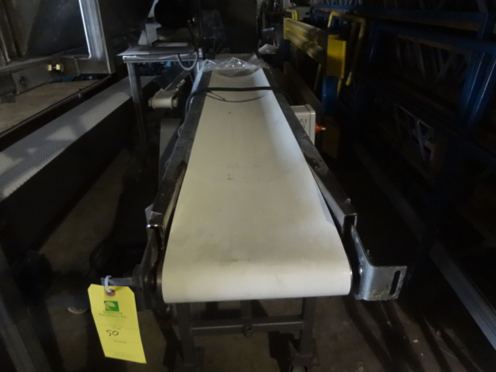 U Trough Belt Conveyor, 14 in. w. x 9 ft. l., LOCATED IN WENONA, IL, LOADING FEE $20