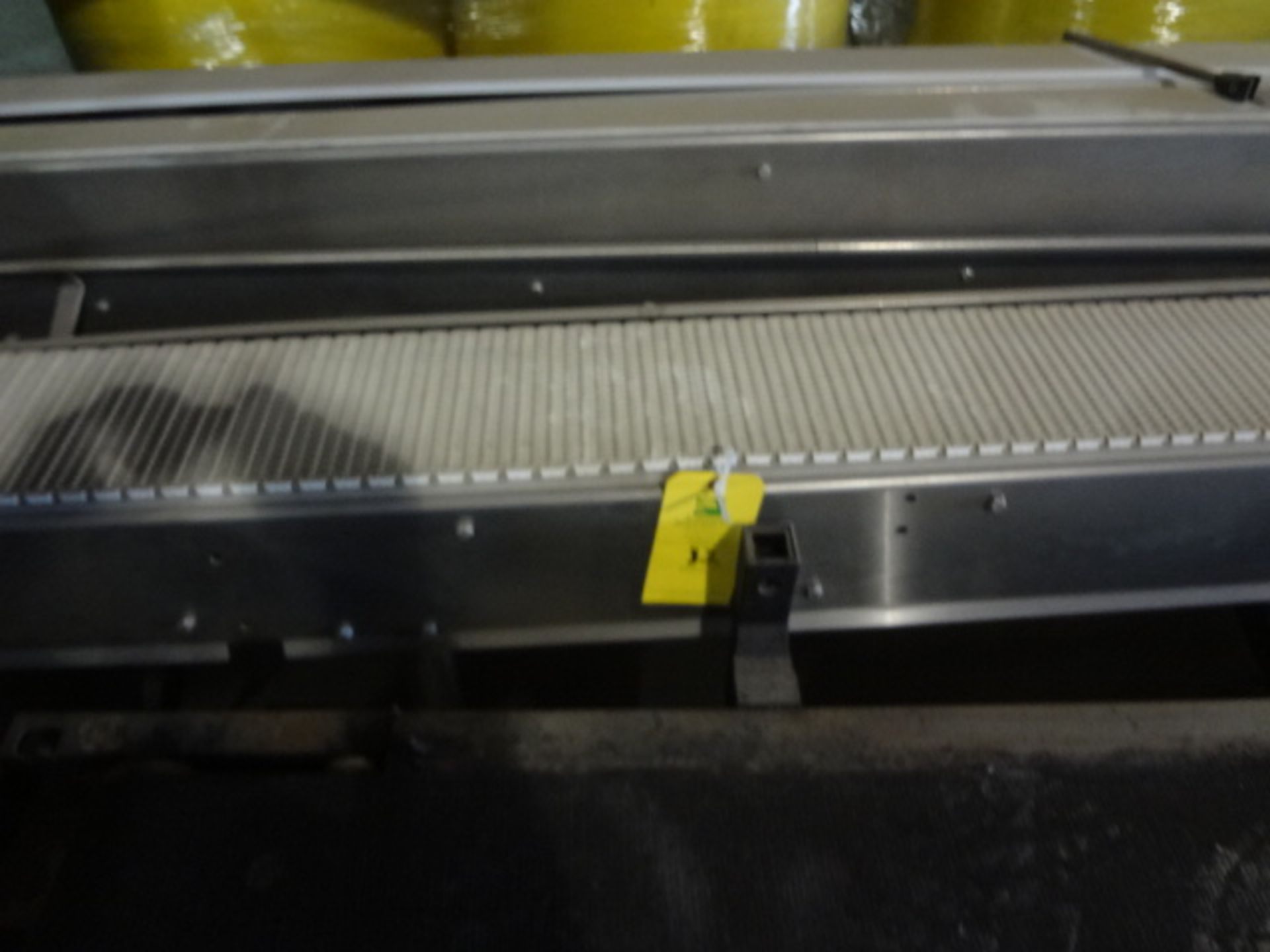 Qty. (2) Conveyors 1- 11 in. w x 13 ft. l x 32 in. h, 1 – 8 in. w x 22 ft. l x 28 in. h, Plastic, LO - Image 3 of 3