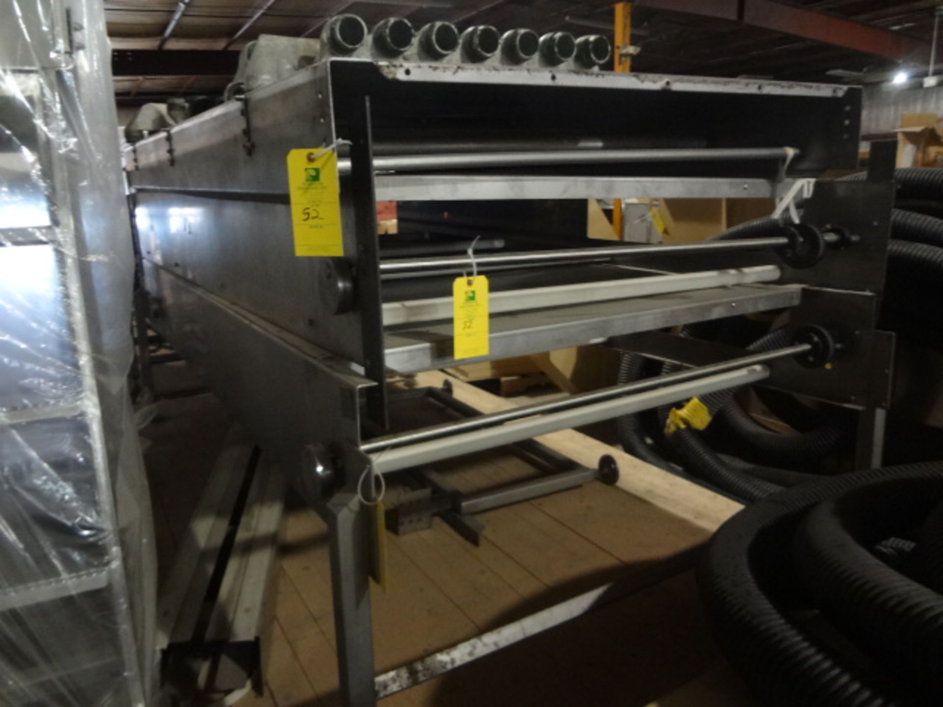 Pack Off Conveyor, 60 in. x 120 ft. l., Disassembled in 12 Sections with Ends Terminal, LOCATED IN