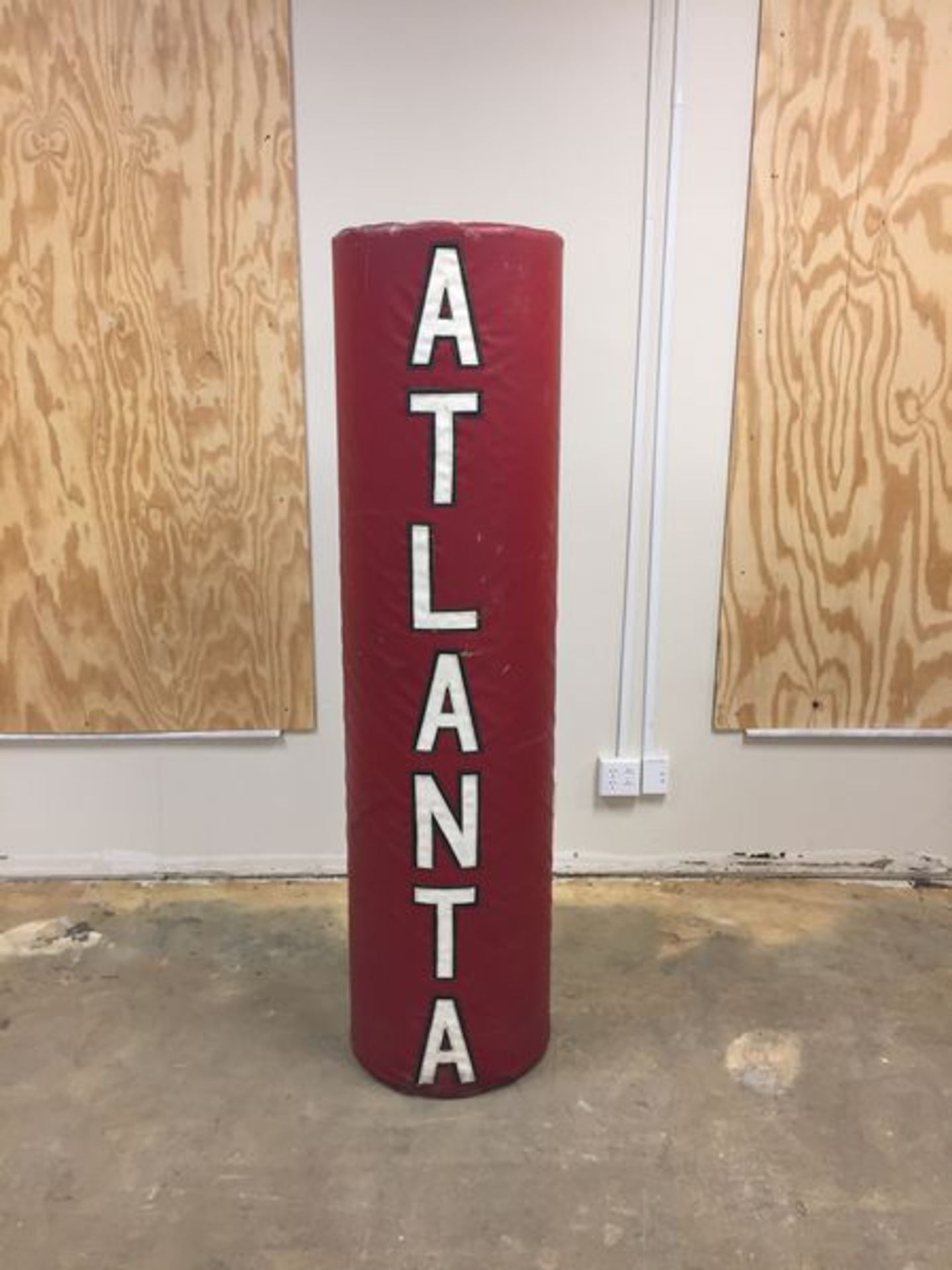 Atlanta"" End-Zone Wrap-Around Pole Pad / Game-Used / This item includes Georgia Dome Authentication