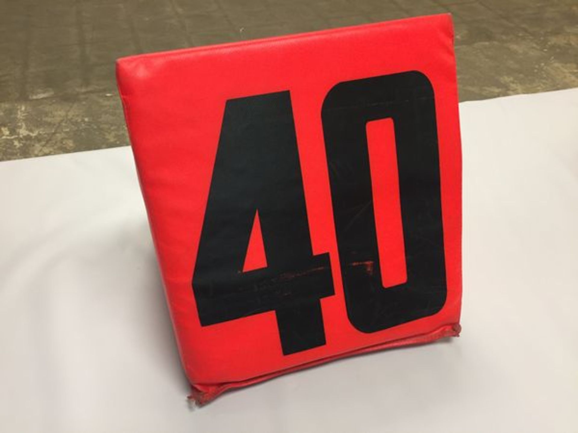 40 yard"" Sideline Marker / Game-Used / This item includes Georgia Dome Authentication Tag