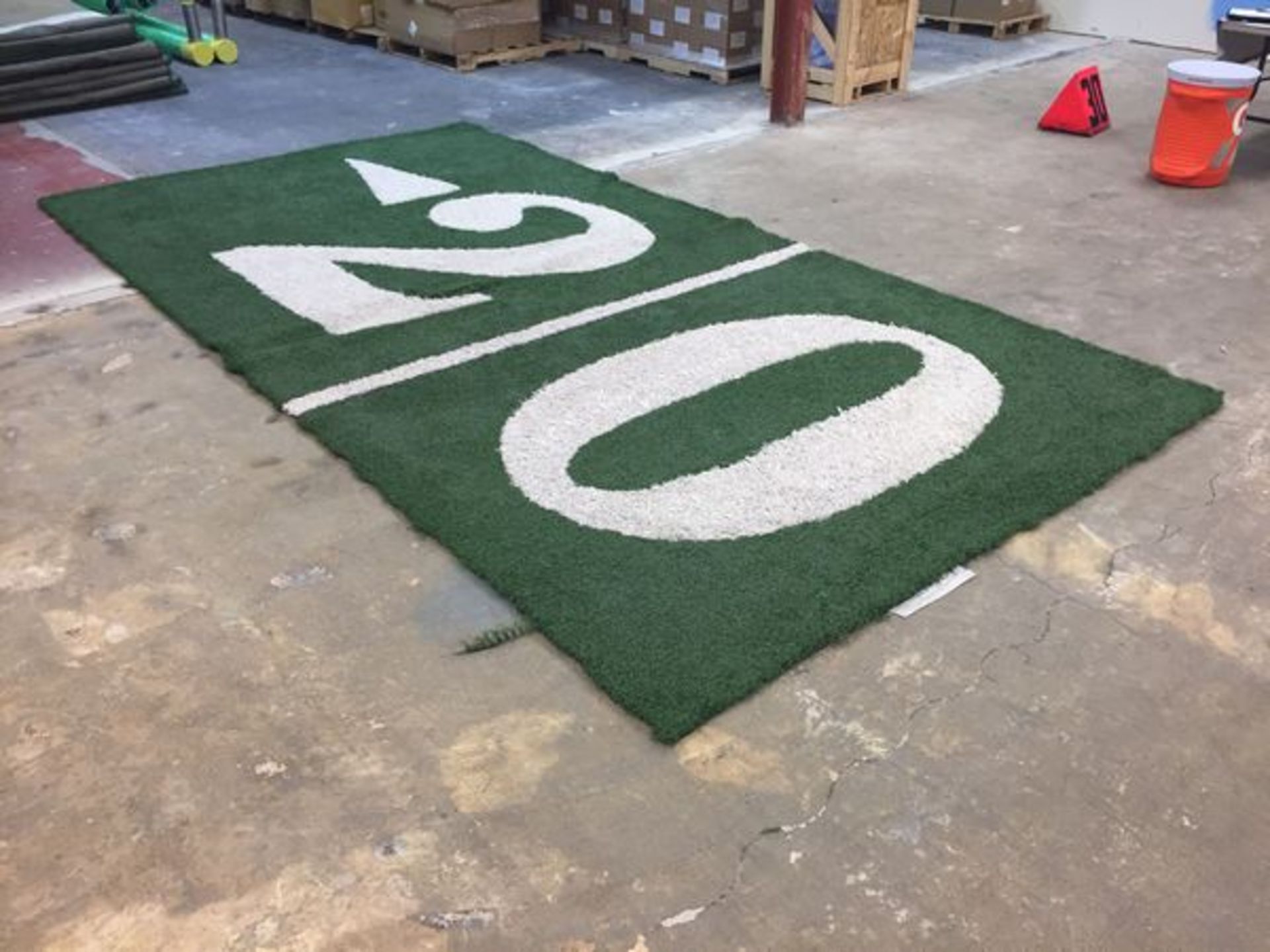 "<20 yard (left arrow)" Field-Turf, Game-Used, Final Game: Jan 22, 2017 Packers vs. Falcons, NFC