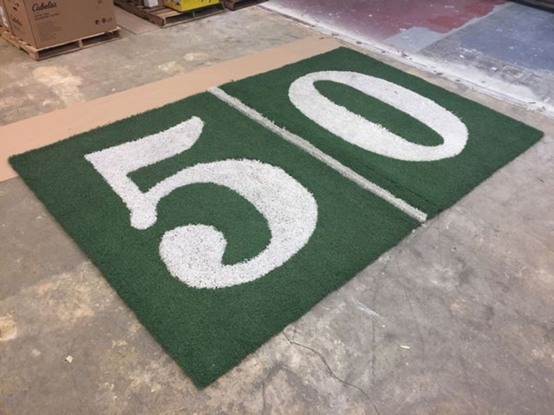 "50 yard" Field-Turf, Game-Used, Final Game: Jan 22, 2017 Packers vs. Falcons, NFC Championship Game