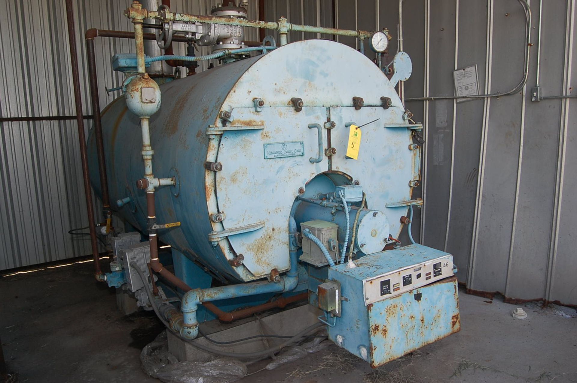 Kewanee Boiler Co. Model #H3S-60-G 100 HP Natural Gas Boiler, SN R3263, RIGGING FEE: $2000 - Image 2 of 3