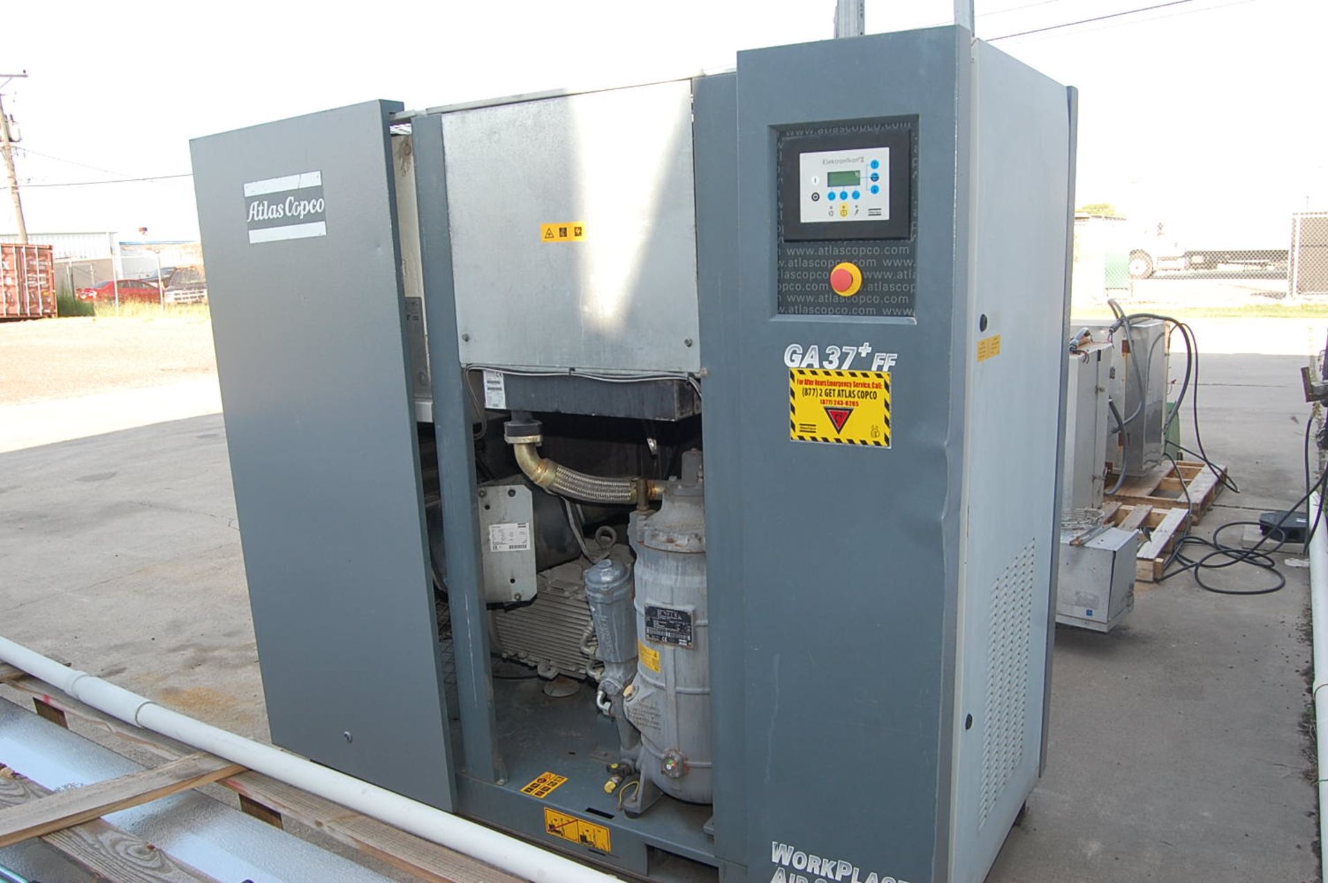 2007 Atlas Copco Type GA37Plus 50 HP Rotary Screw Air Compressor, SN AP1511581, RIGGING FEE: $250 - Image 2 of 2