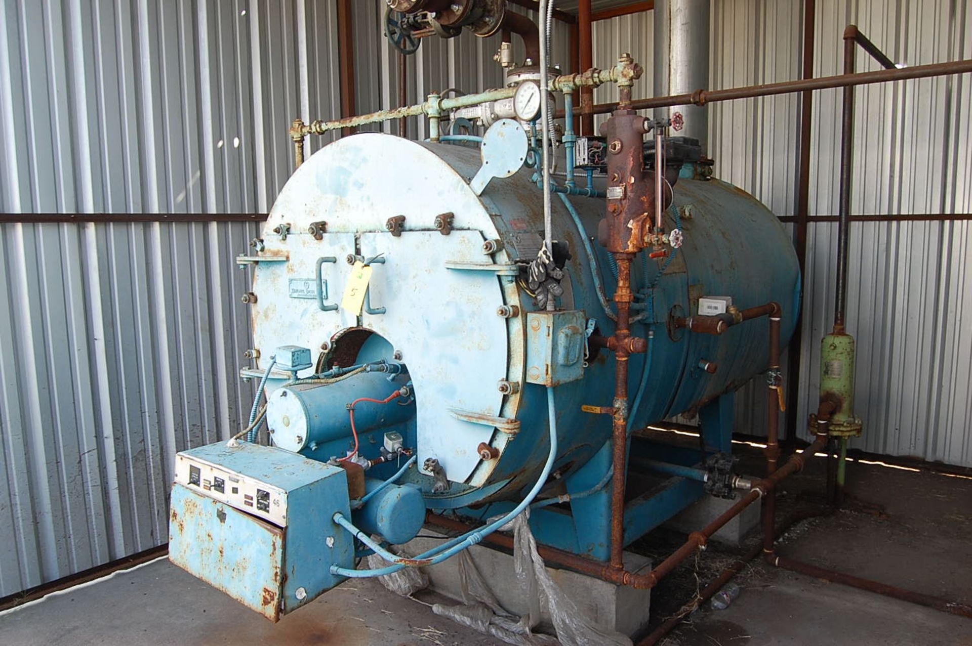 Kewanee Boiler Co. Model #H3S-60-G 100 HP Natural Gas Boiler, SN R3263, RIGGING FEE: $2000