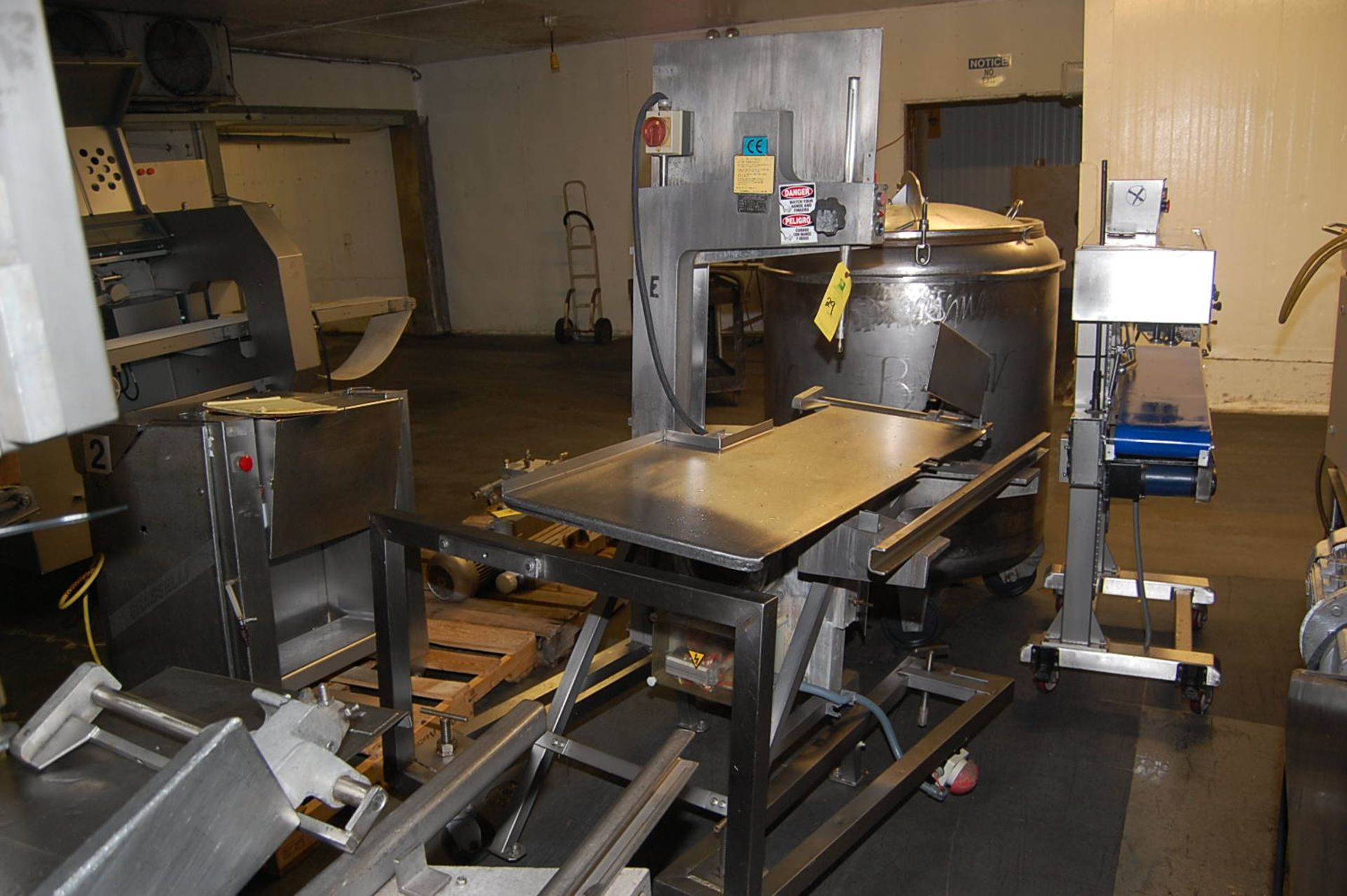 AEW Engineering Model #400M Meat Saw, SN LHS-350397, Note - Parts & Compnts Only, RIGGING FEE: $250