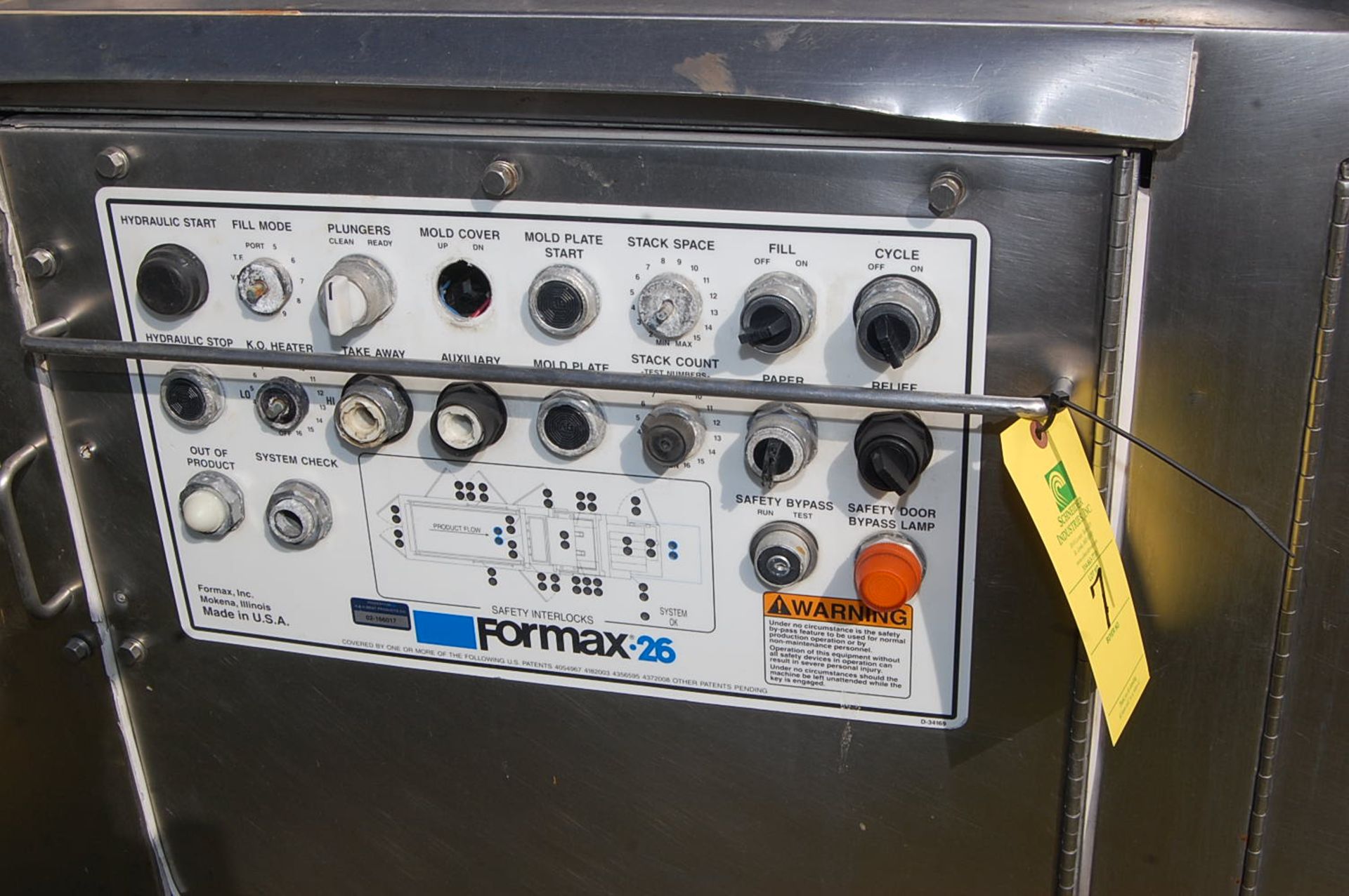 Formax Model #26 Stainless Steel Hamburger/Patty Machine, 26 in. Wide, RIGGING FEE: $250 - Image 3 of 3