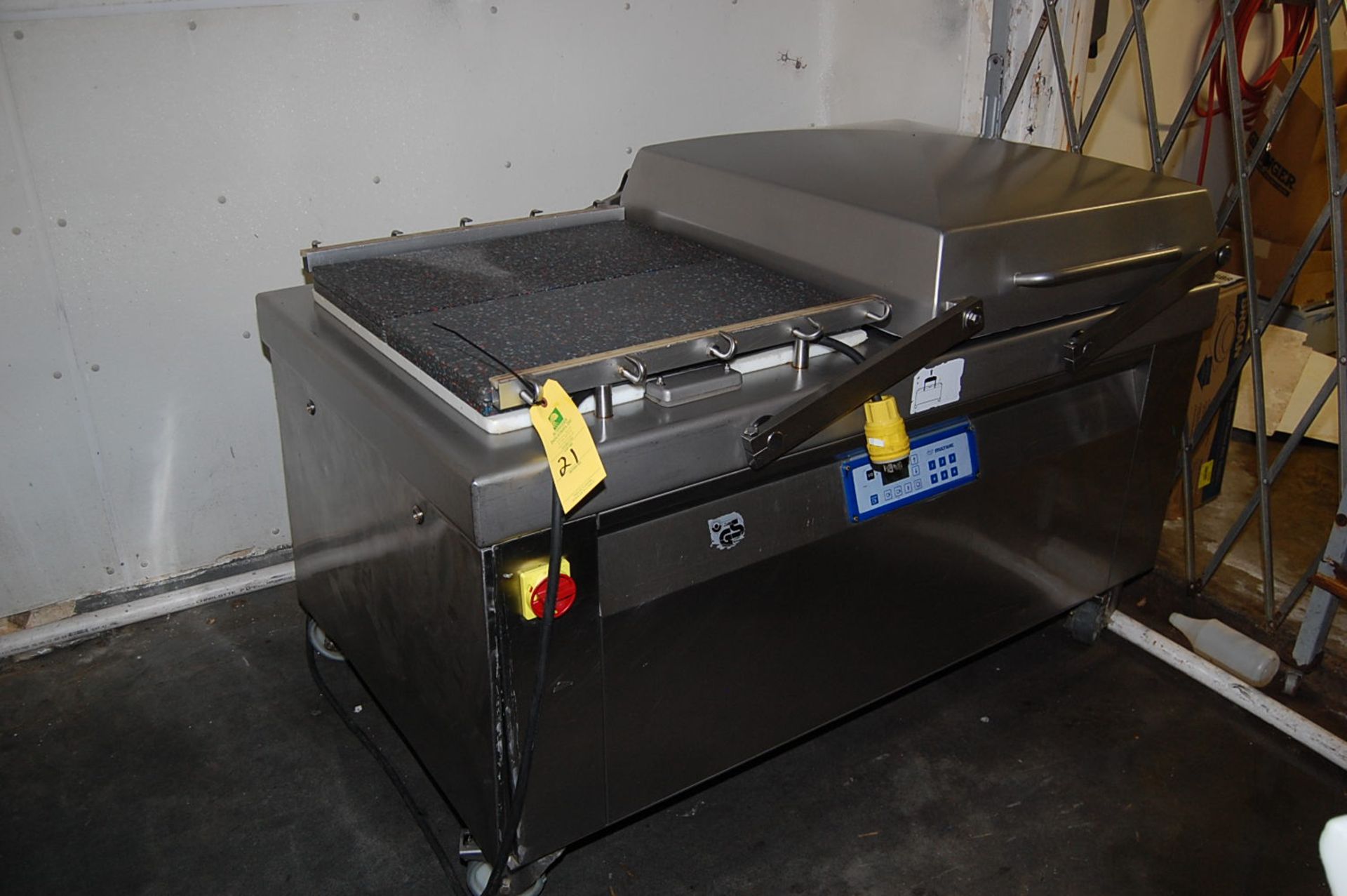 Multivac Model #C-500 Double Chamber, Vacuum Packaging Machine, 4-Wheel Base, RIGGING FEE: $150