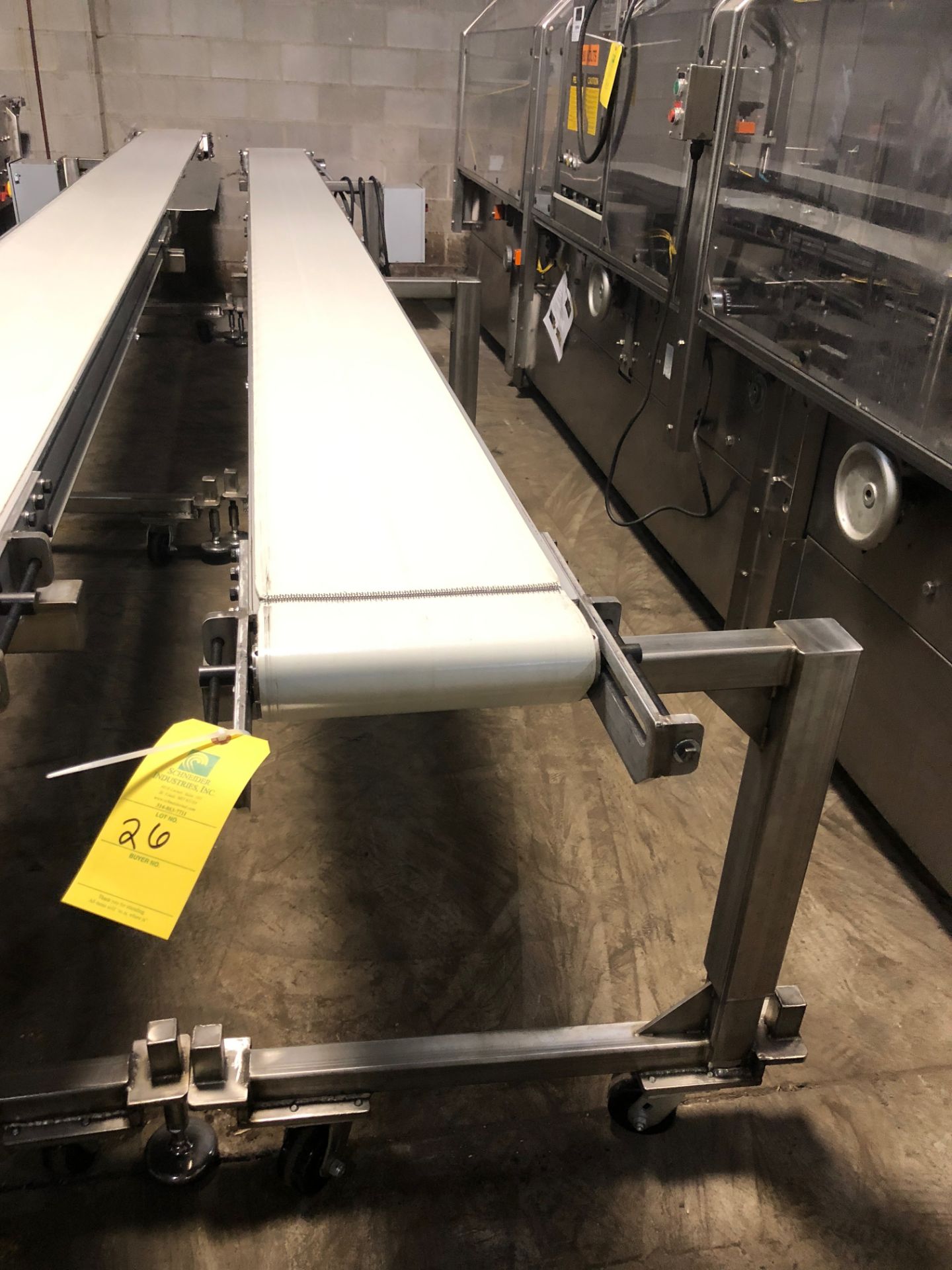 Domer 3200 Series Belt Conveyor, 11.5 in. x 20 ft. long Rigging Fee for the item: $100
