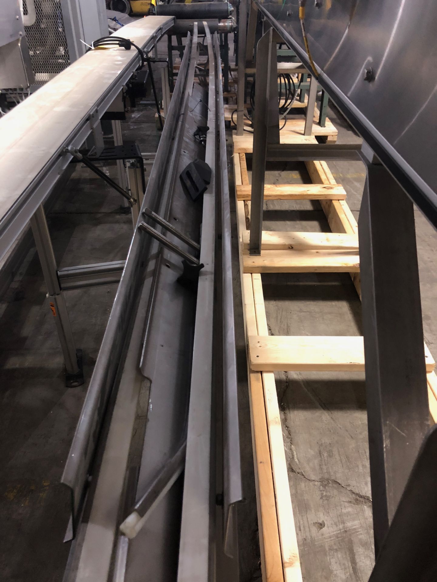 Stainless Frame Conveyor, 4 in. w x 16 ft. Rigging Fee for the item: $30