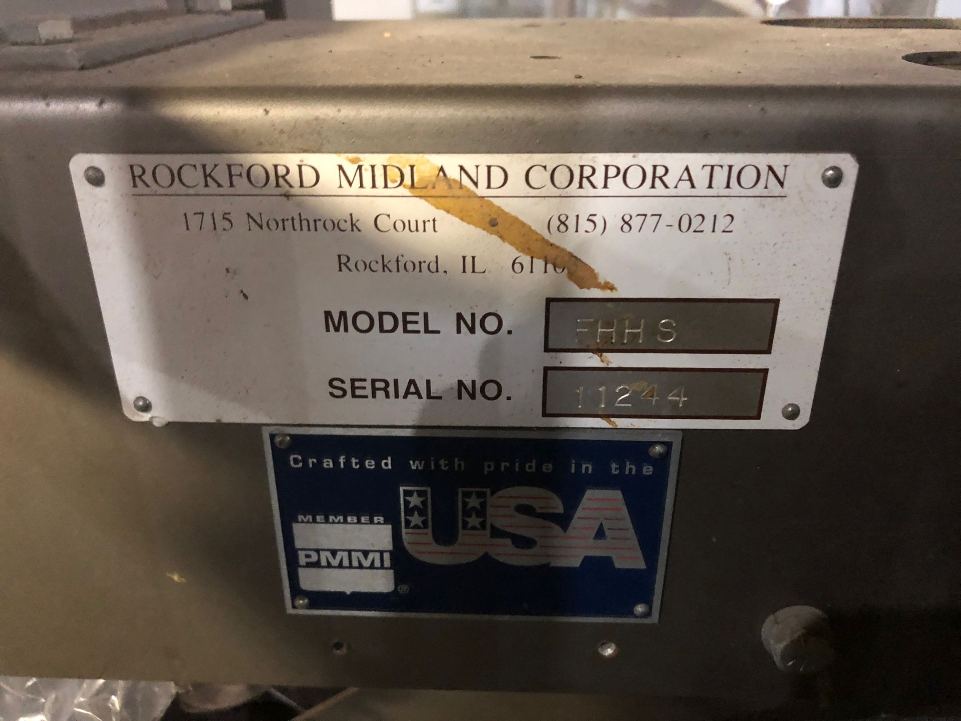 Rockford Midland Carton Sealer, Model FHHS, Serial # 11244 Rigging Fee for the item: $120 - Image 5 of 5