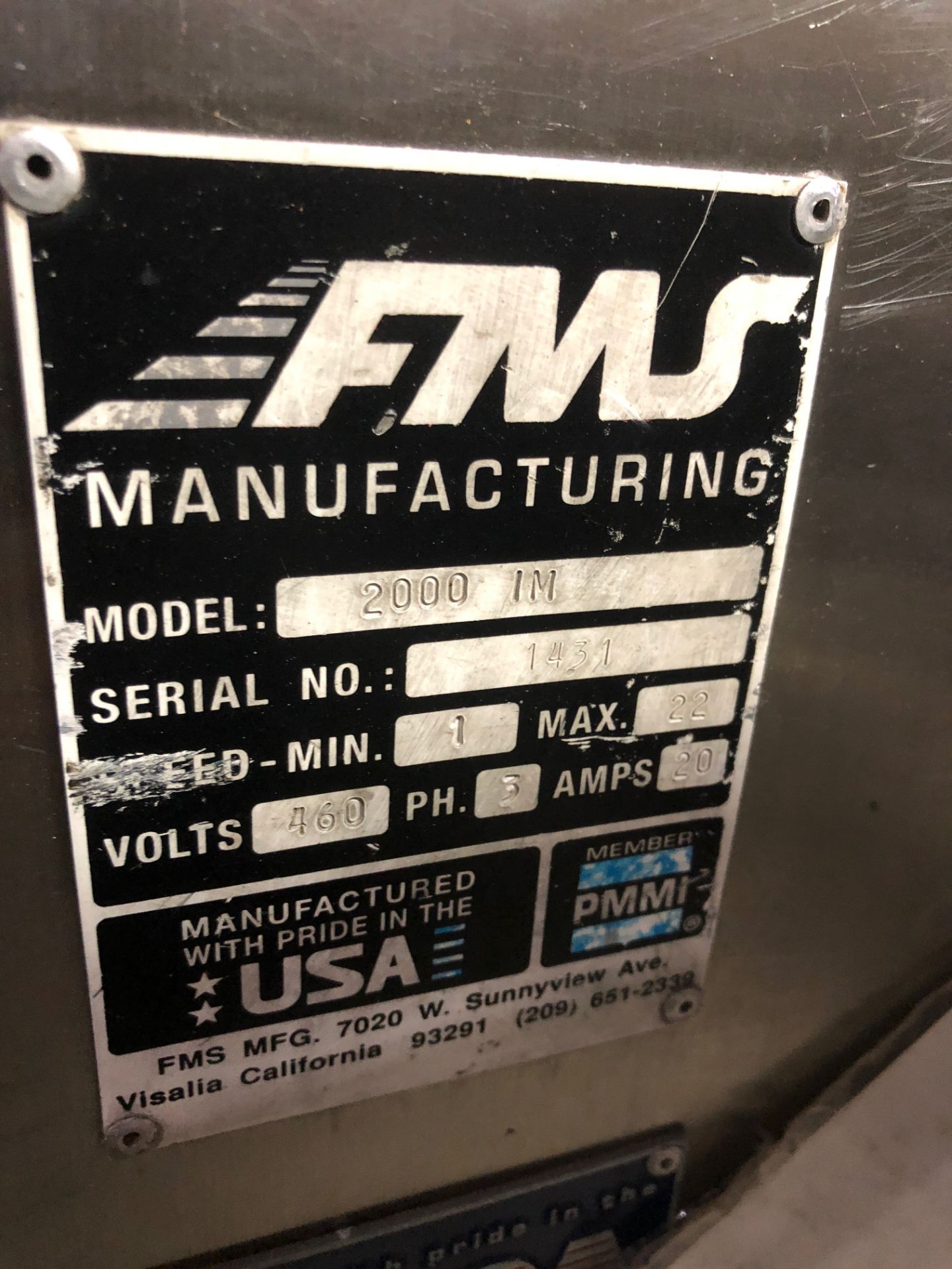 FMS Cartoner, Model 2000IM, Serial #1431 Rigging Fee for the item: $100 - Bild 4 aus 5