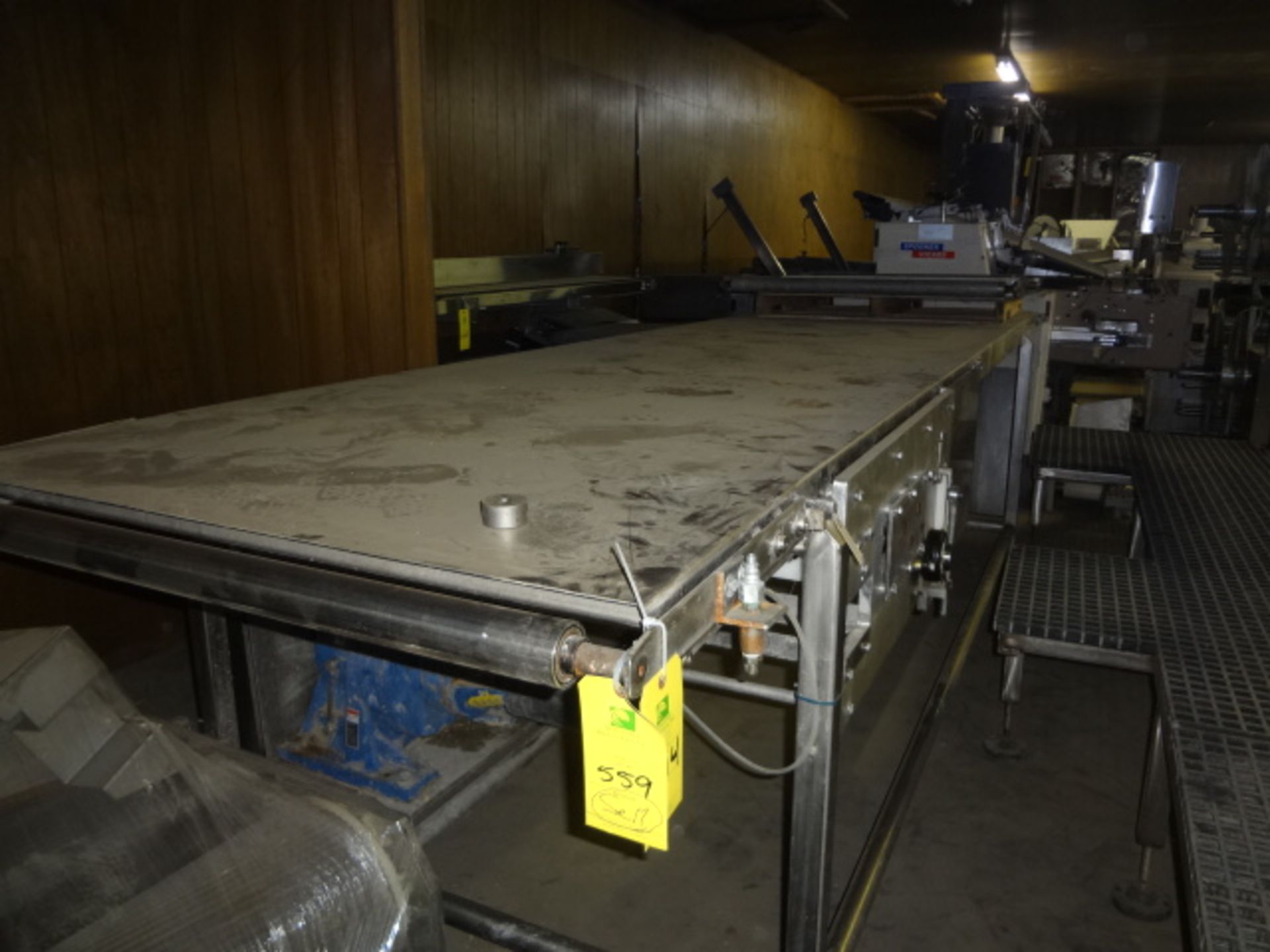 48” w x 20’ l belt conveyor s.s legs no belt Rigging Fee for the item: $60 - Image 2 of 2
