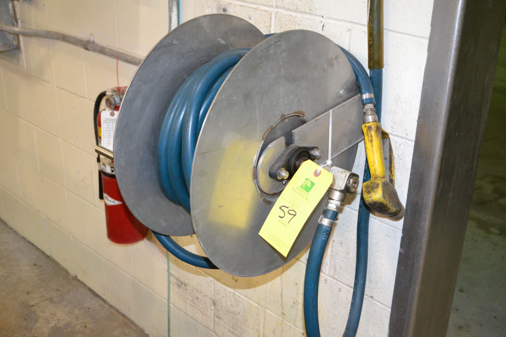 Stainless steel hose reel, RIGGING FEE $50